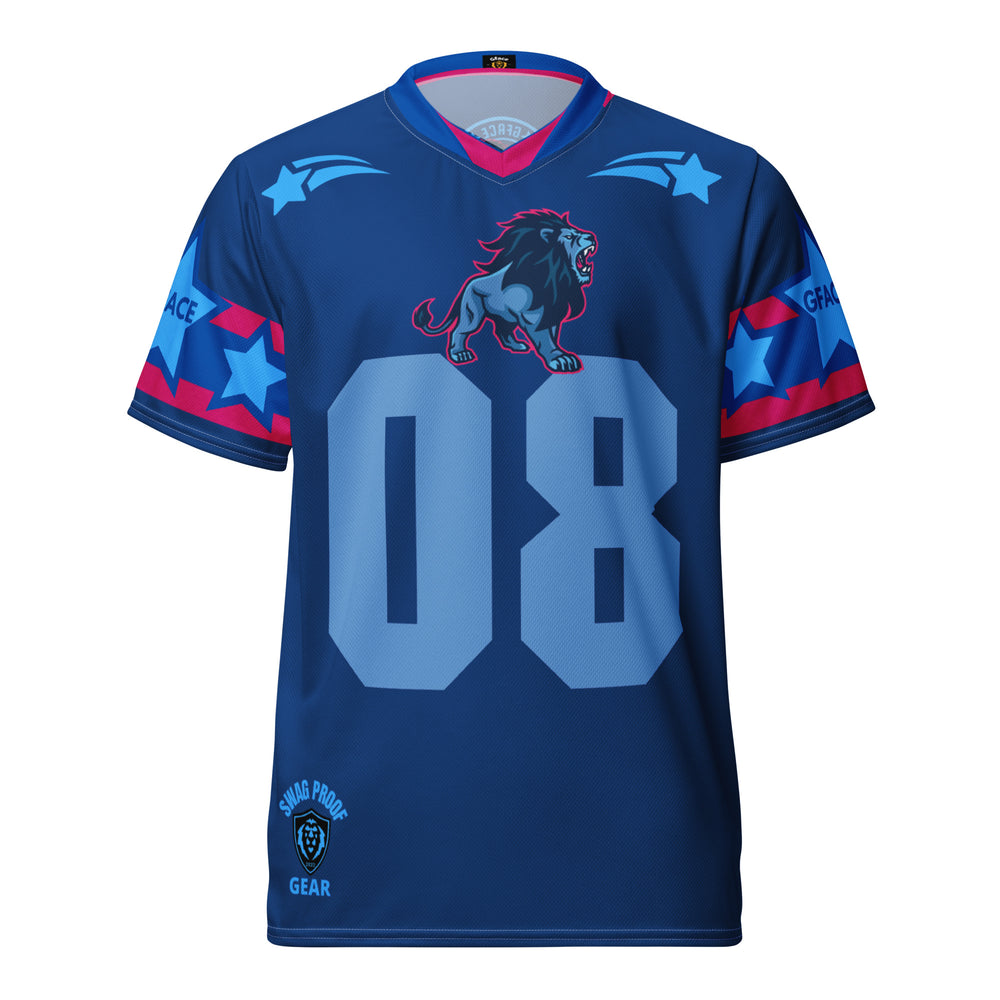 Recycled Blue Unisex GFACE Sports Jersey World Hear Me Roar