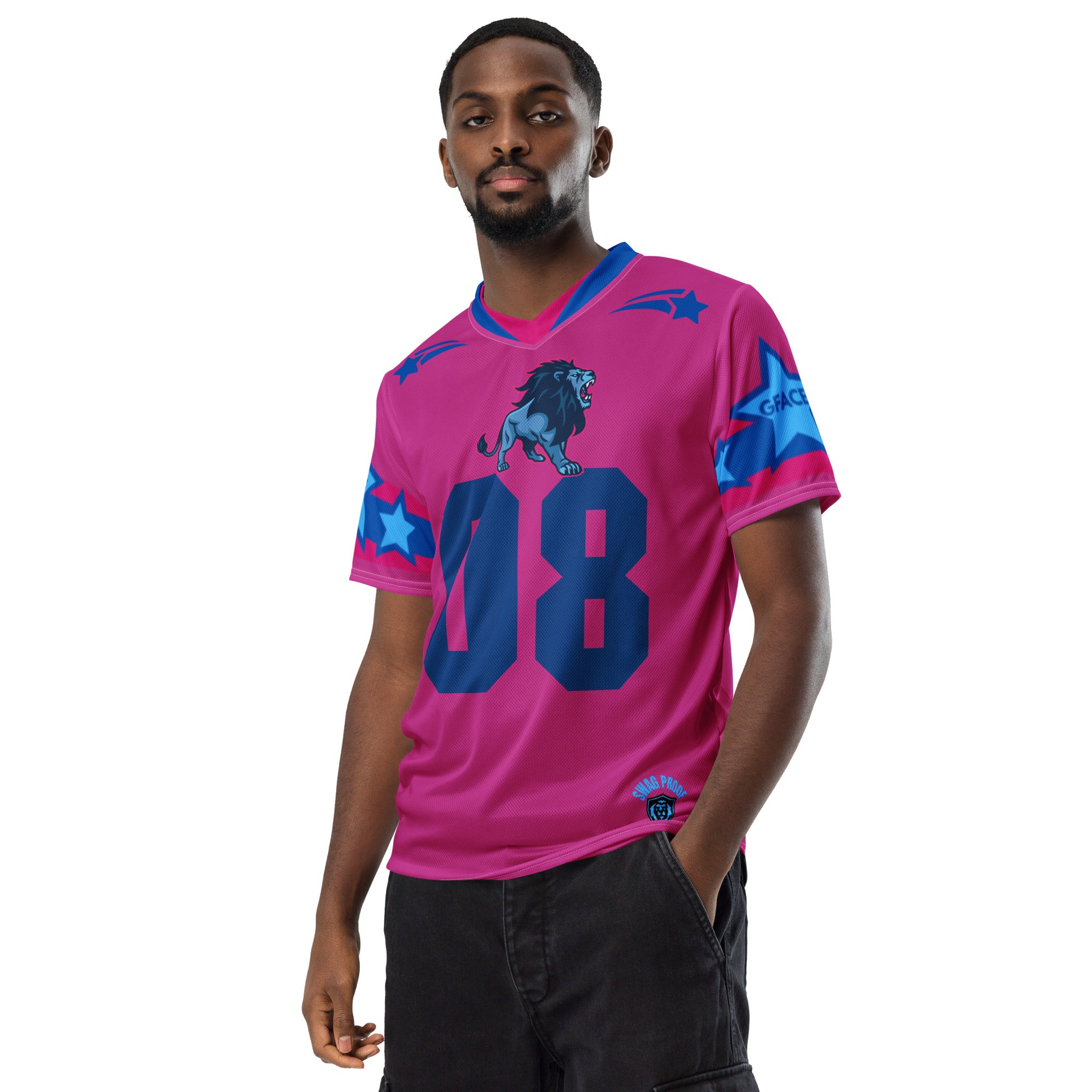 Unisex Pink GFACE Sports Jersey World Hear Me Roar