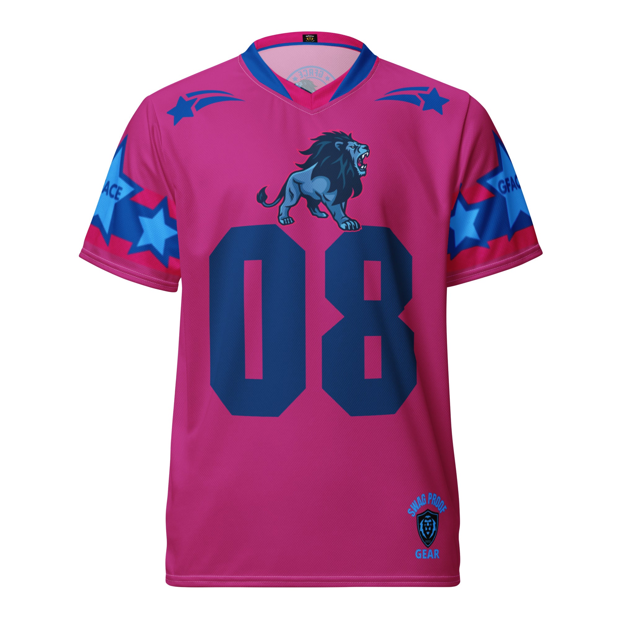 Unisex Pink GFACE Sports Jersey World Hear Me Roar