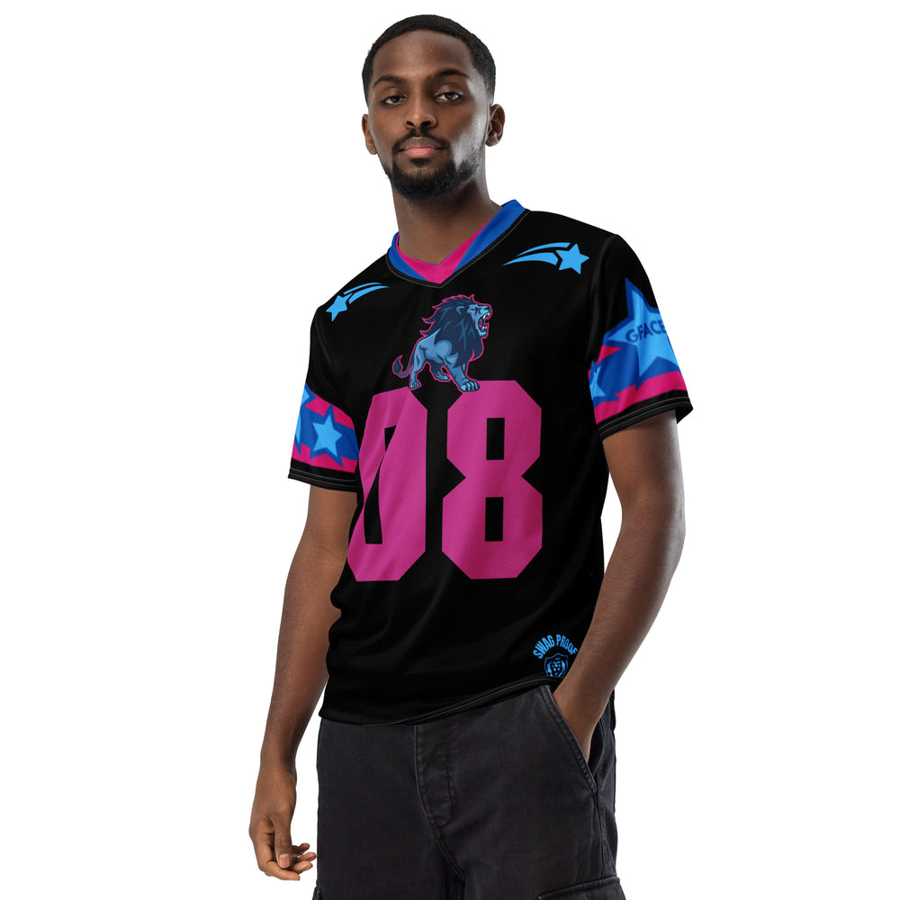 Unisex Black/Pink GFACE Sports Jersey World Hear Me Roar