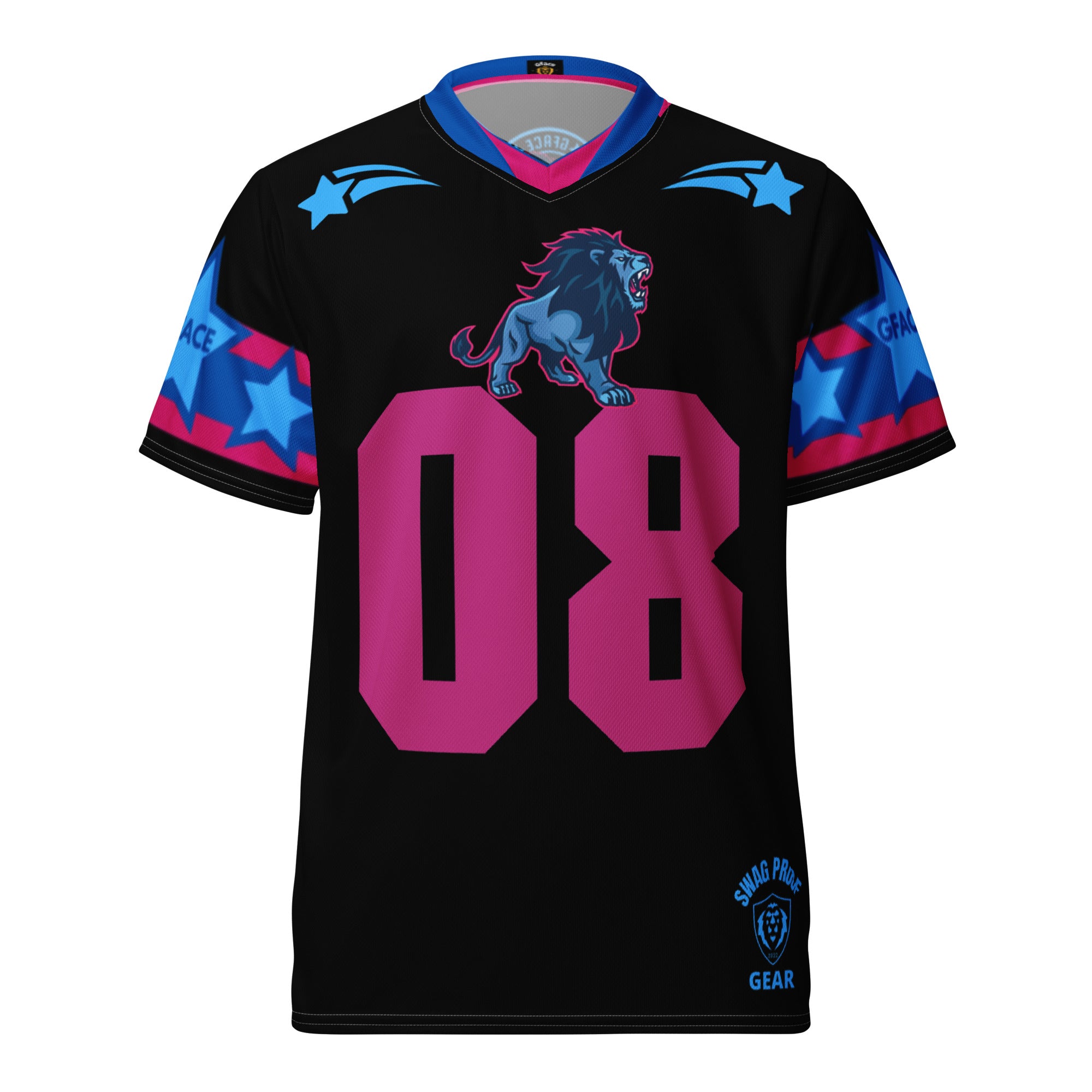 Unisex Black/Pink GFACE Sports Jersey World Hear Me Roar