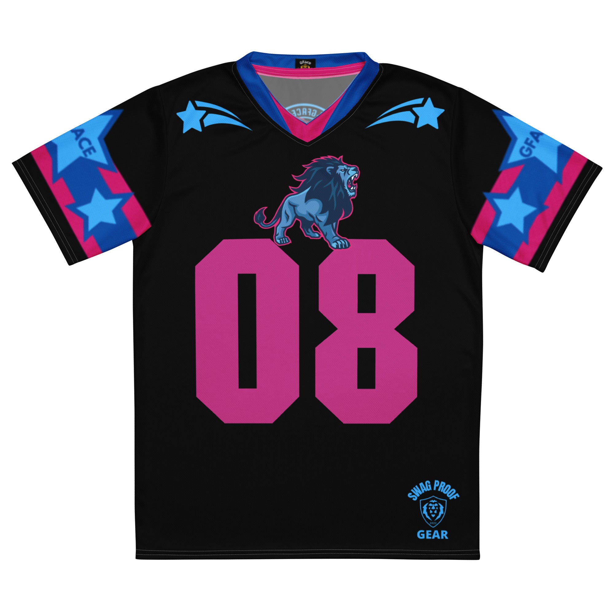 Unisex Black/Pink GFACE Sports Jersey World Hear Me Roar