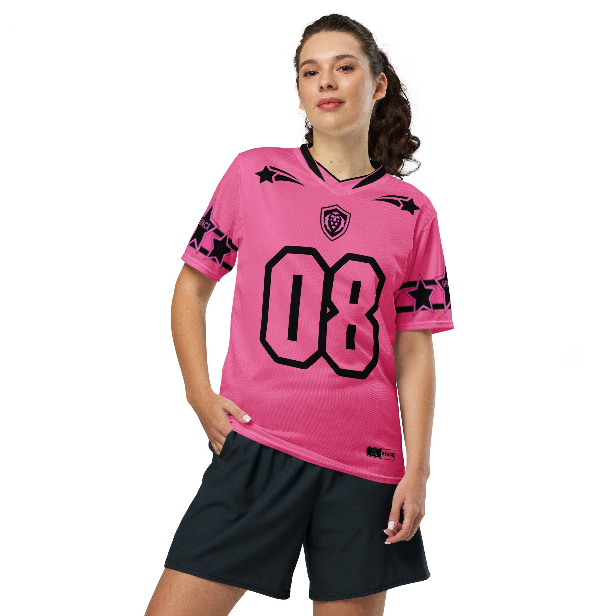 GFACE Infinity 08 Pink Recycled Unisex Sports Jersey