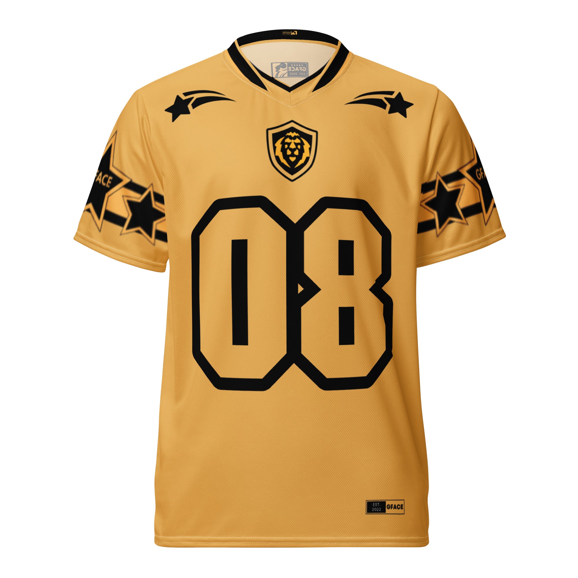 GFACE Infinity 08 Gold Recycled Unisex Sports Jersey