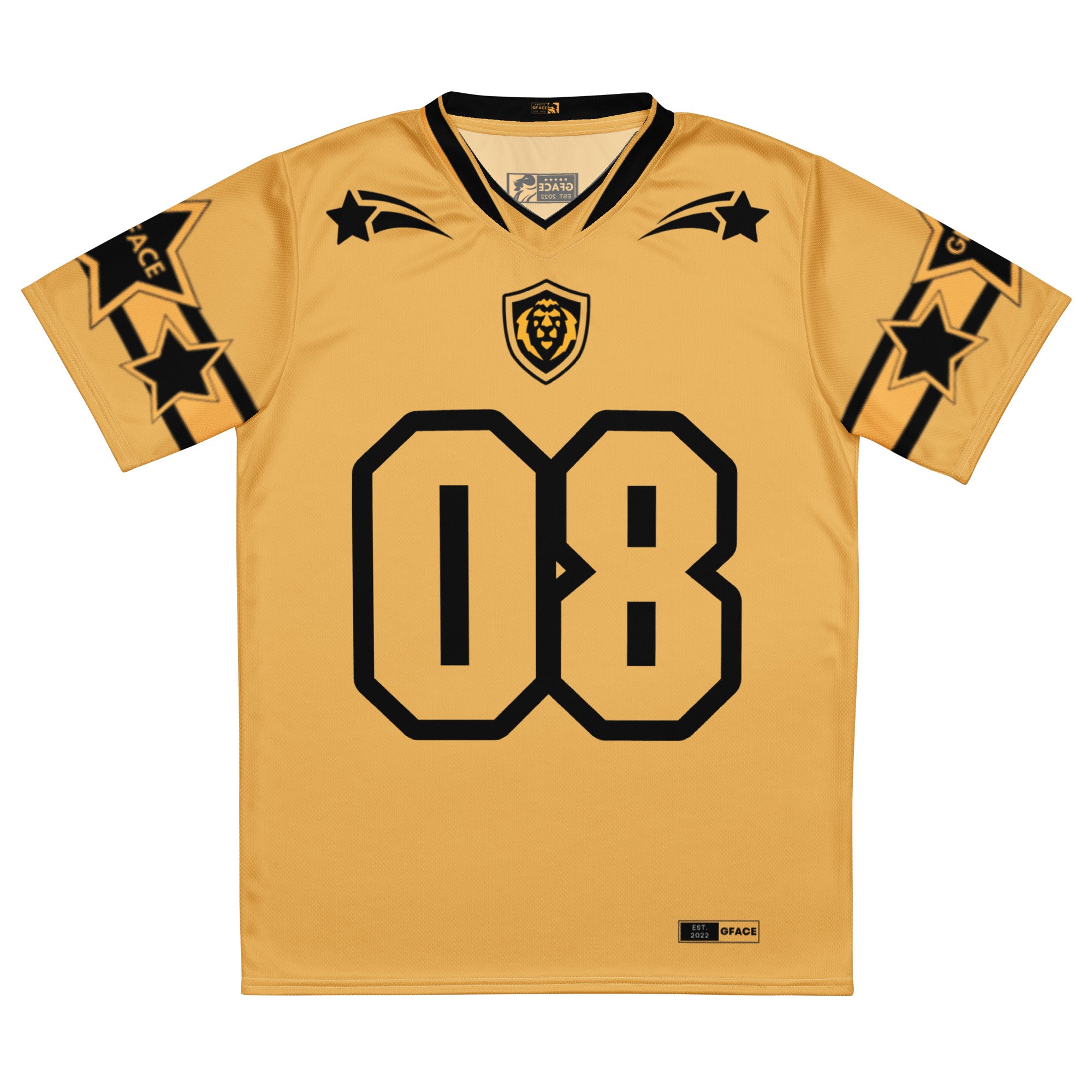 GFACE Infinity 08 Gold Recycled Unisex Sports Jersey