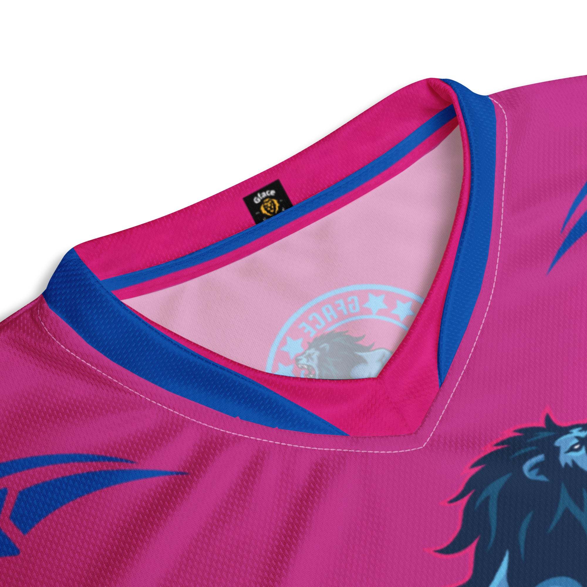 Recycled Pink Unisex GFACE Sports Jersey World Hear Me Roar