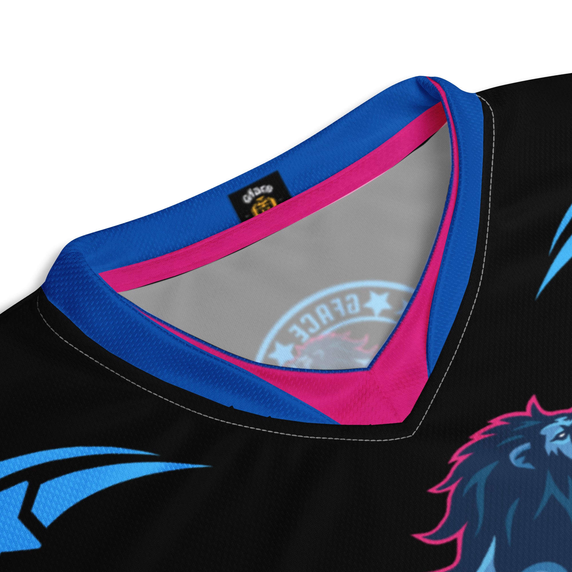 Recycled Black/Pink Unisex GFACE Sports Jersey World Hear Me Roar