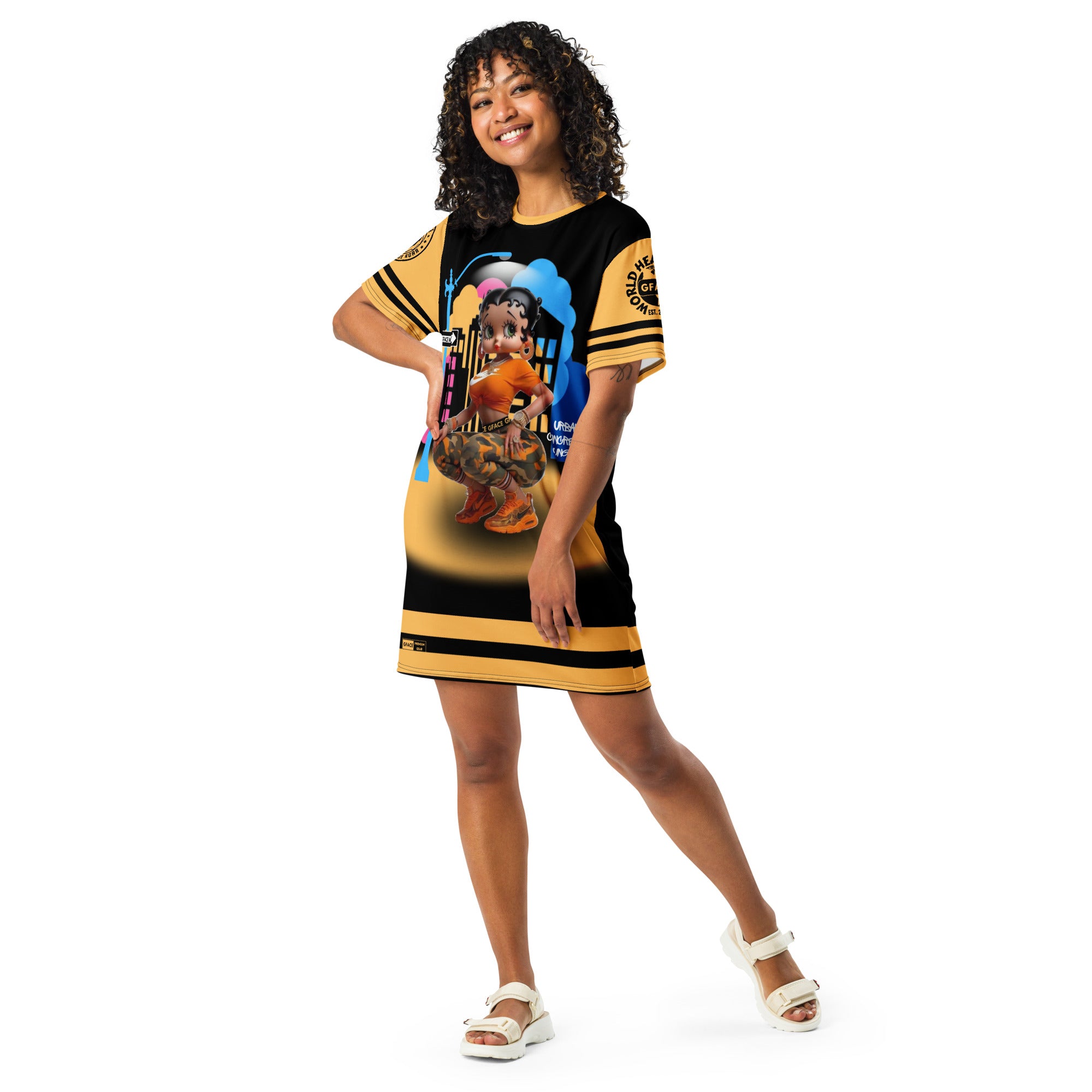 Gface Sporty T-shirt Dress Betty Boop BOO