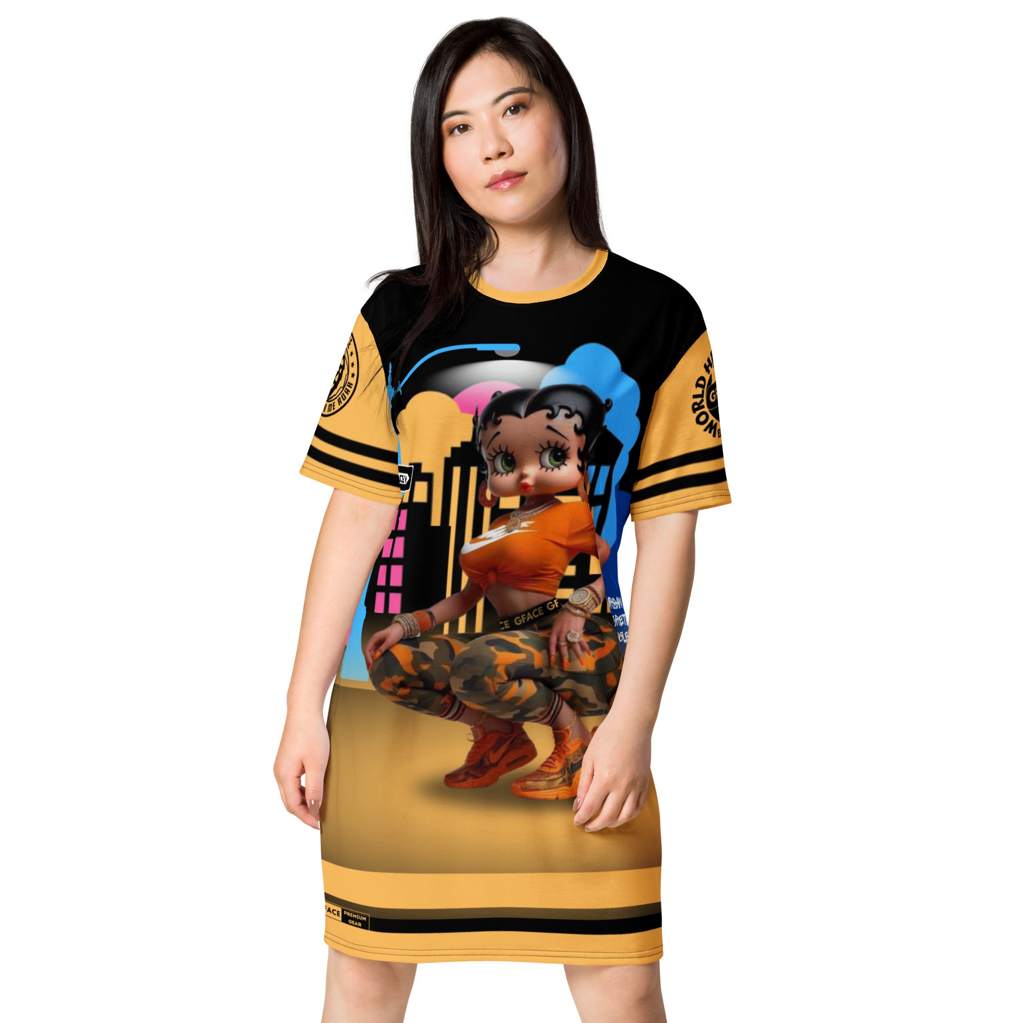 Gface Sporty T-shirt Dress Betty Boop Boo