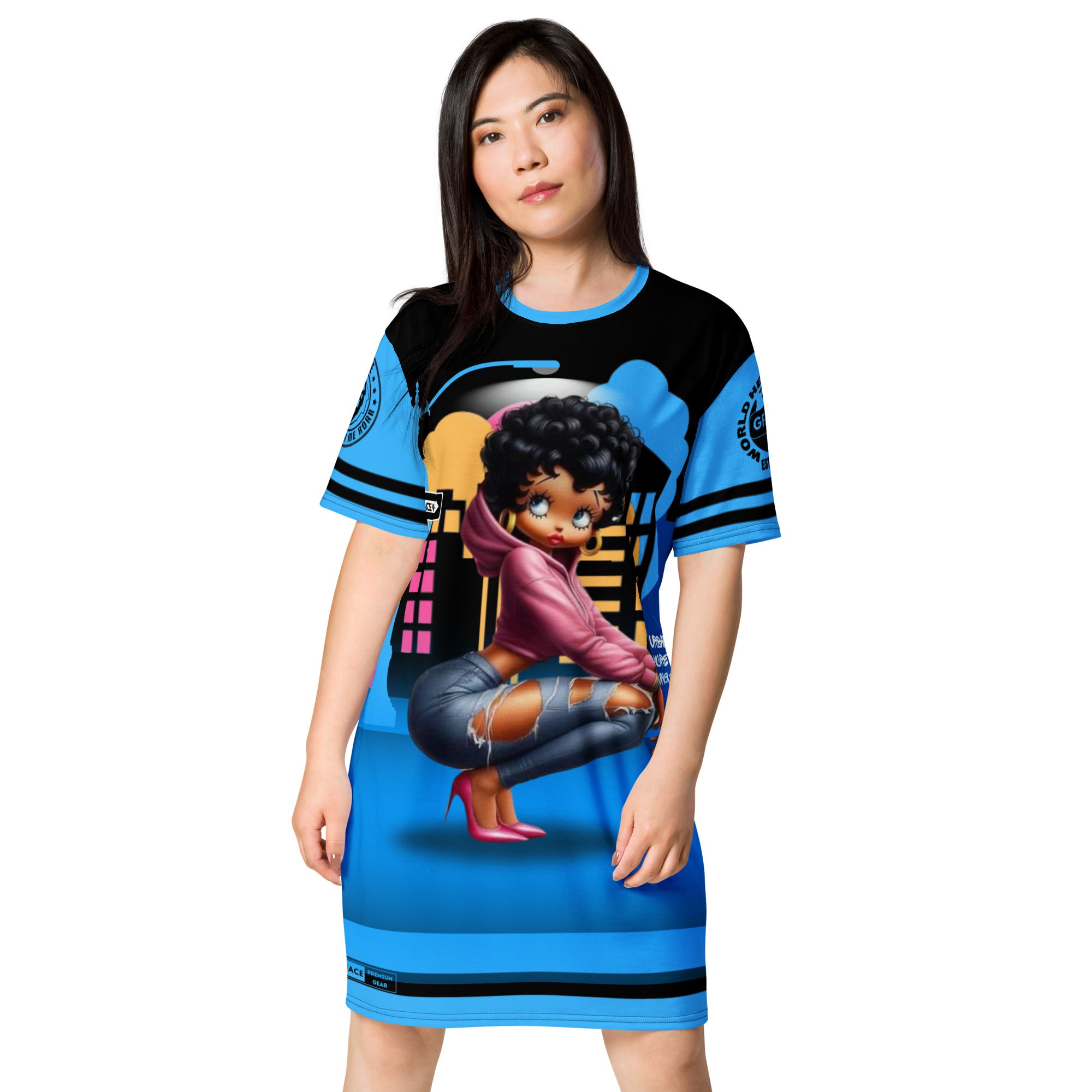 Gface Sporty T-shirt Dress Betty Boop Swag