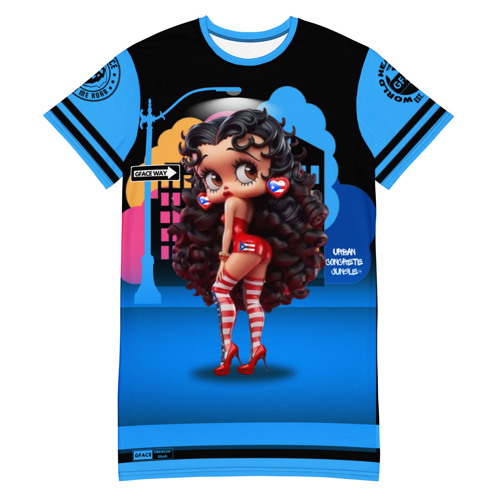 Gface Sporty T-shirt Dress Betty Boop PUERTO RICO