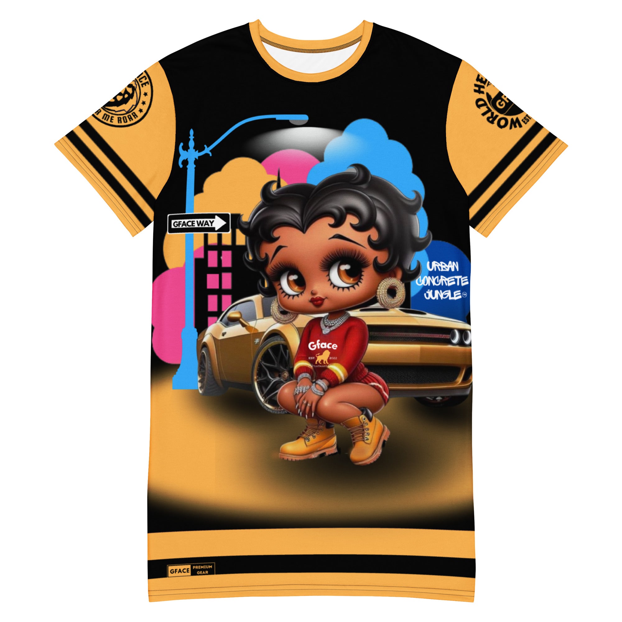 Gface Sporty T-shirt Dress Betty Boop Gface Girl & Car