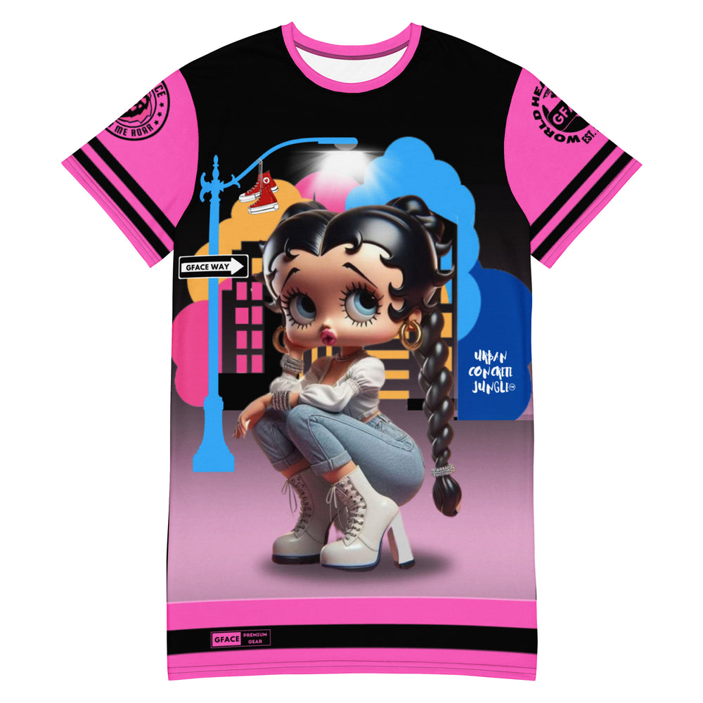 Gface T-shirt Dress Betty Boop Pony Tail