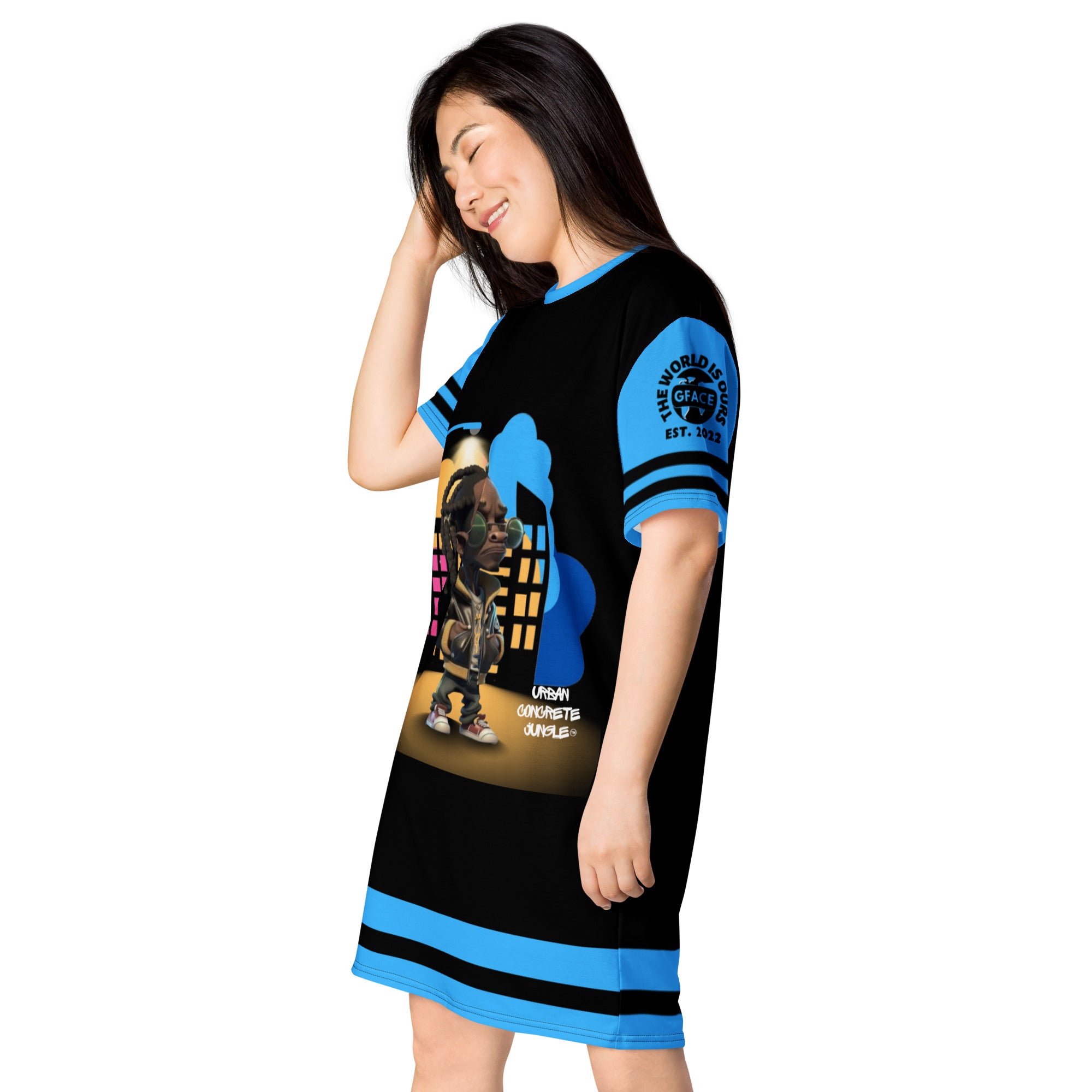 T-shirt dress GFACE ICON Urban Concrete Jungle