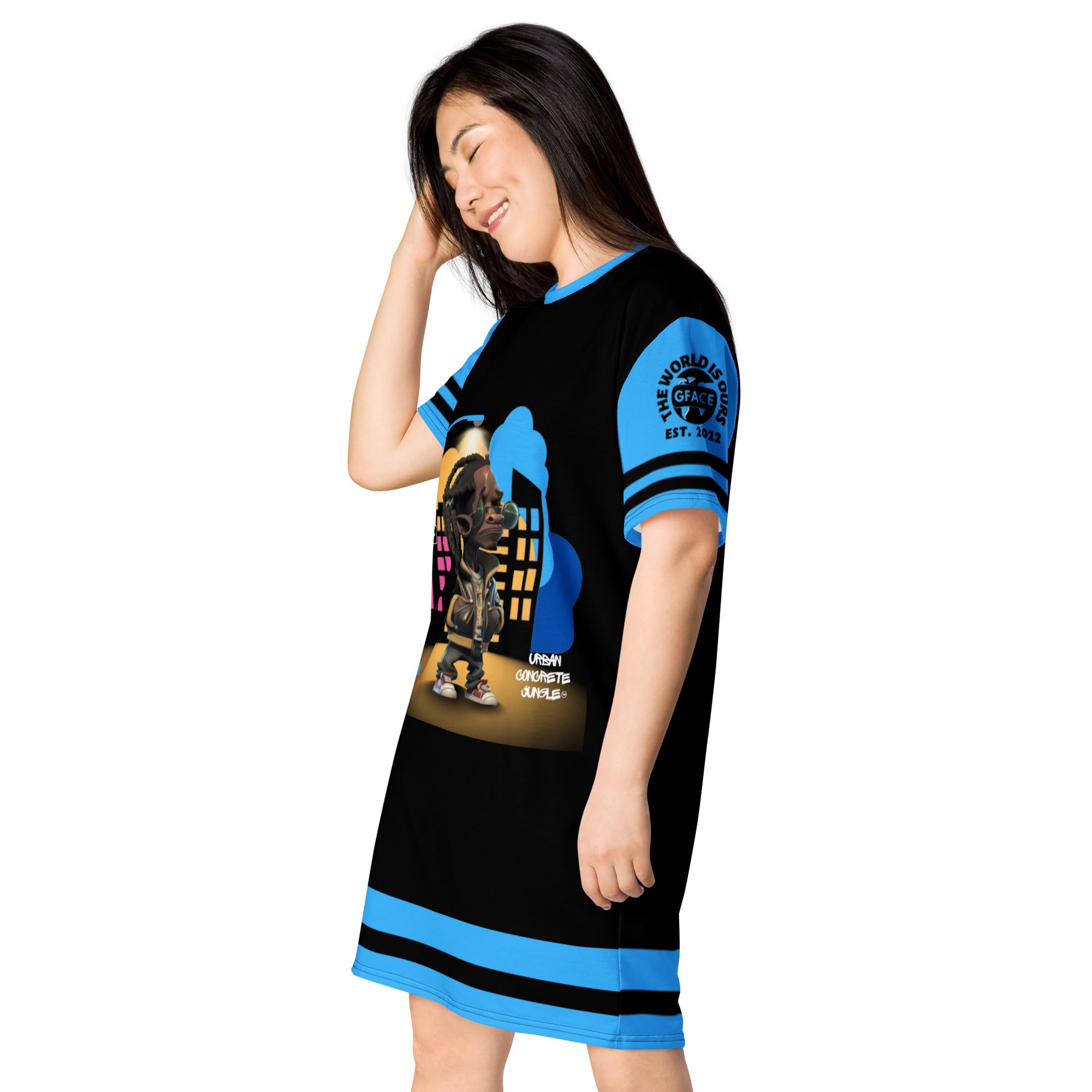 T-shirt dress GFACE ICON Urban Concrete Jungle