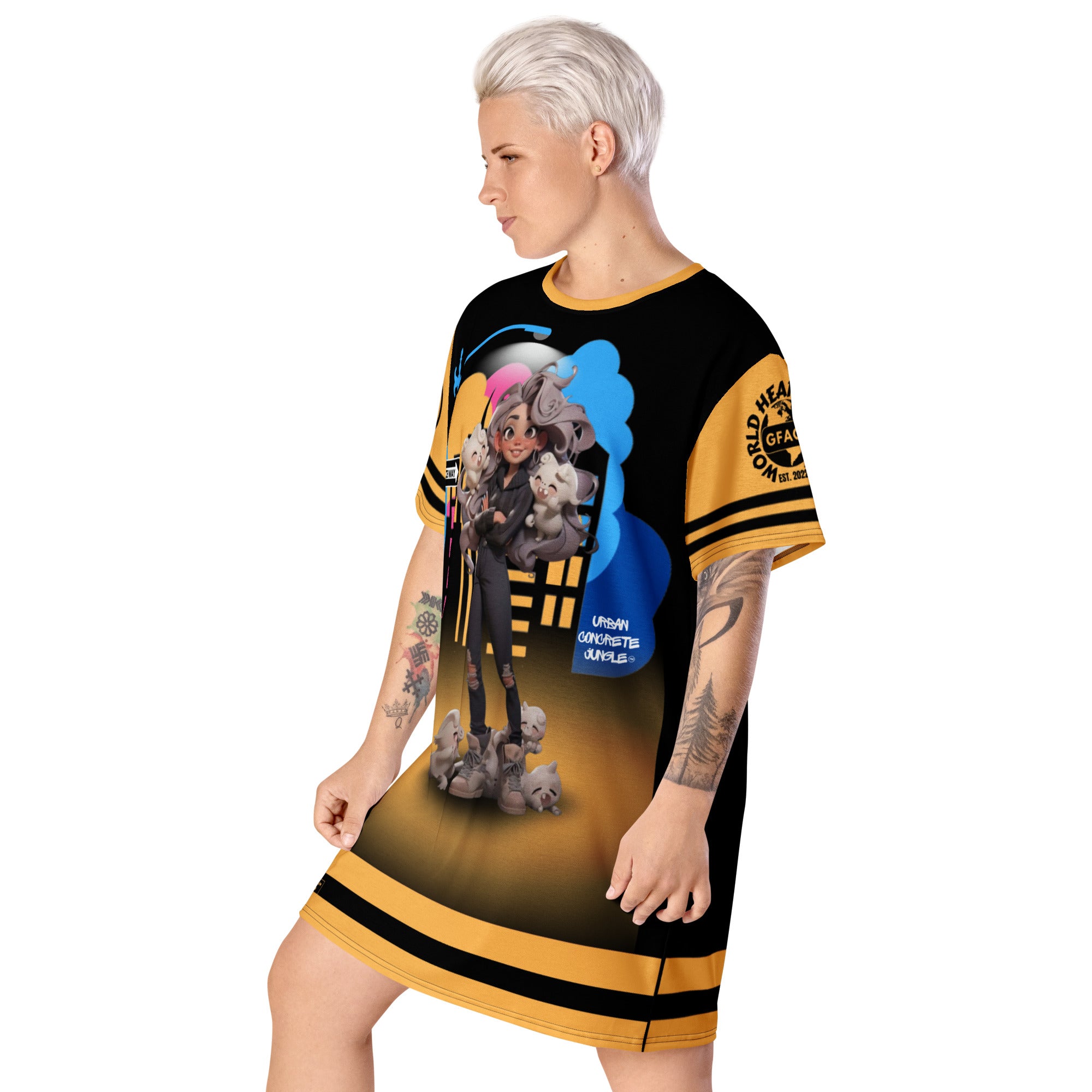 Gface Sporty T-shirt Dress Betty Boop Kitty