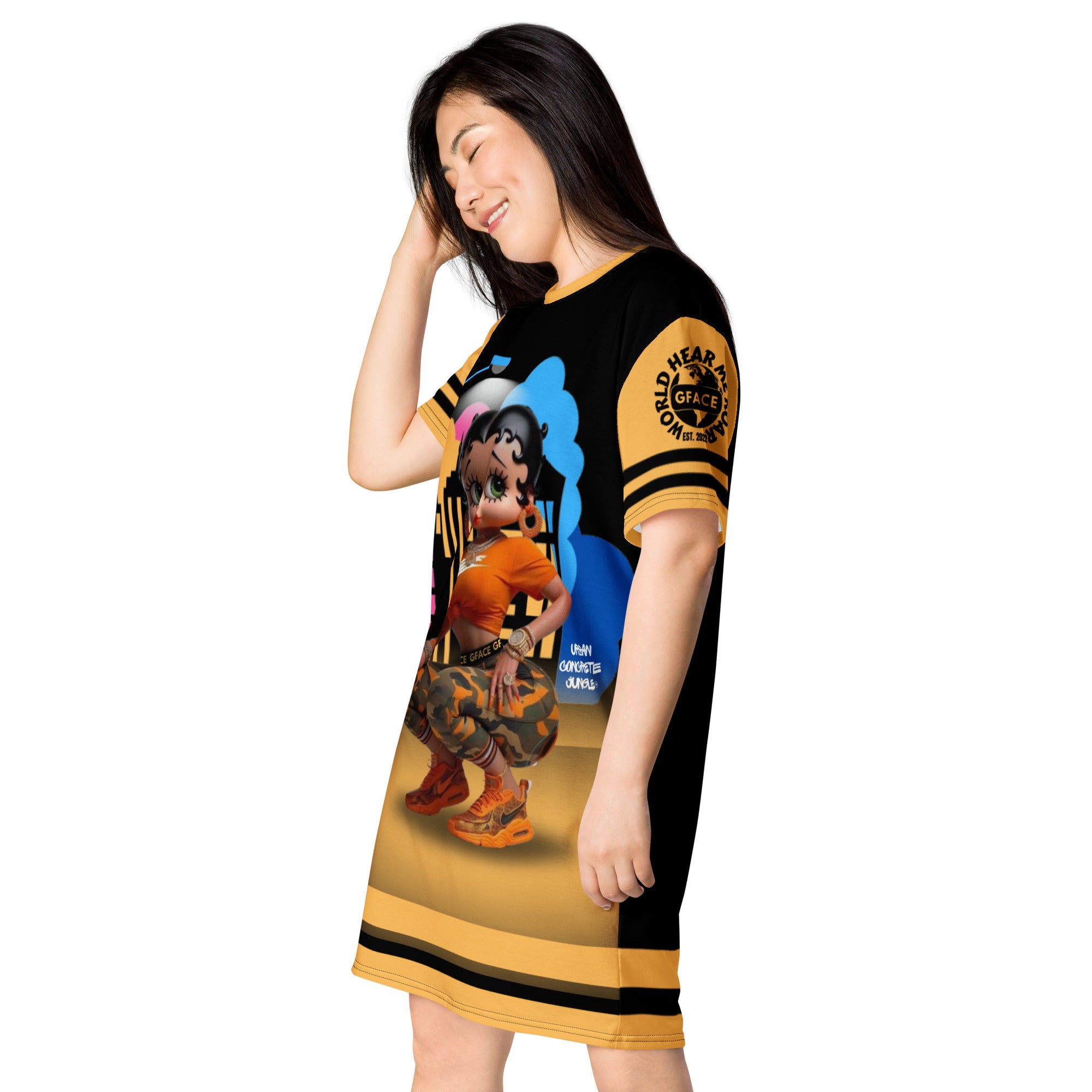 Gface Sporty T-shirt Dress Betty Boop Boo Gface Sporty T-shirt Dress Betty Boop Boo