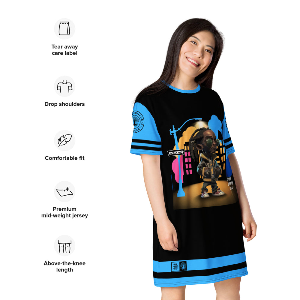 T-shirt dress GFACE ICON Urban Concrete Jungle