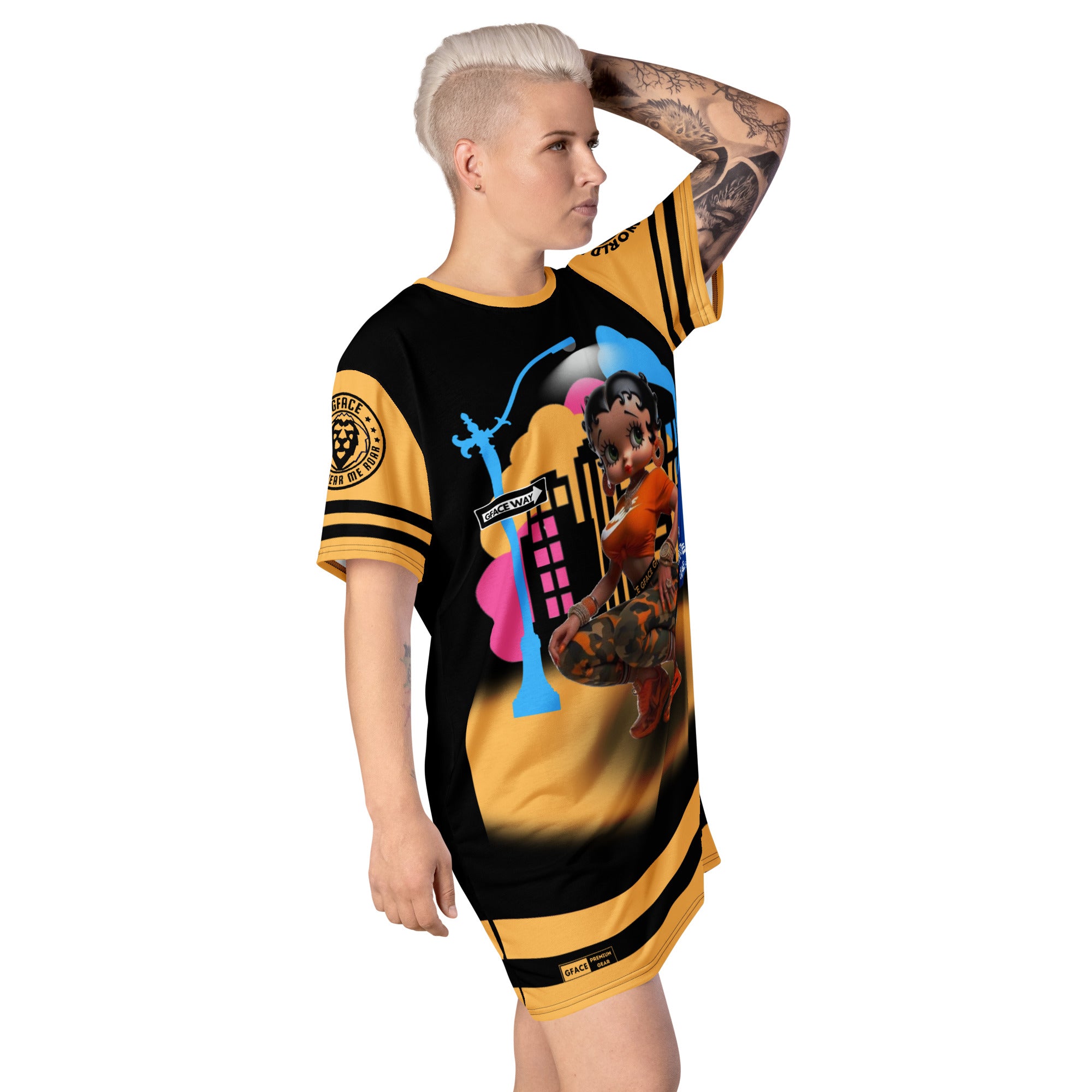 Gface Sporty T-shirt Dress Betty Boop BOO