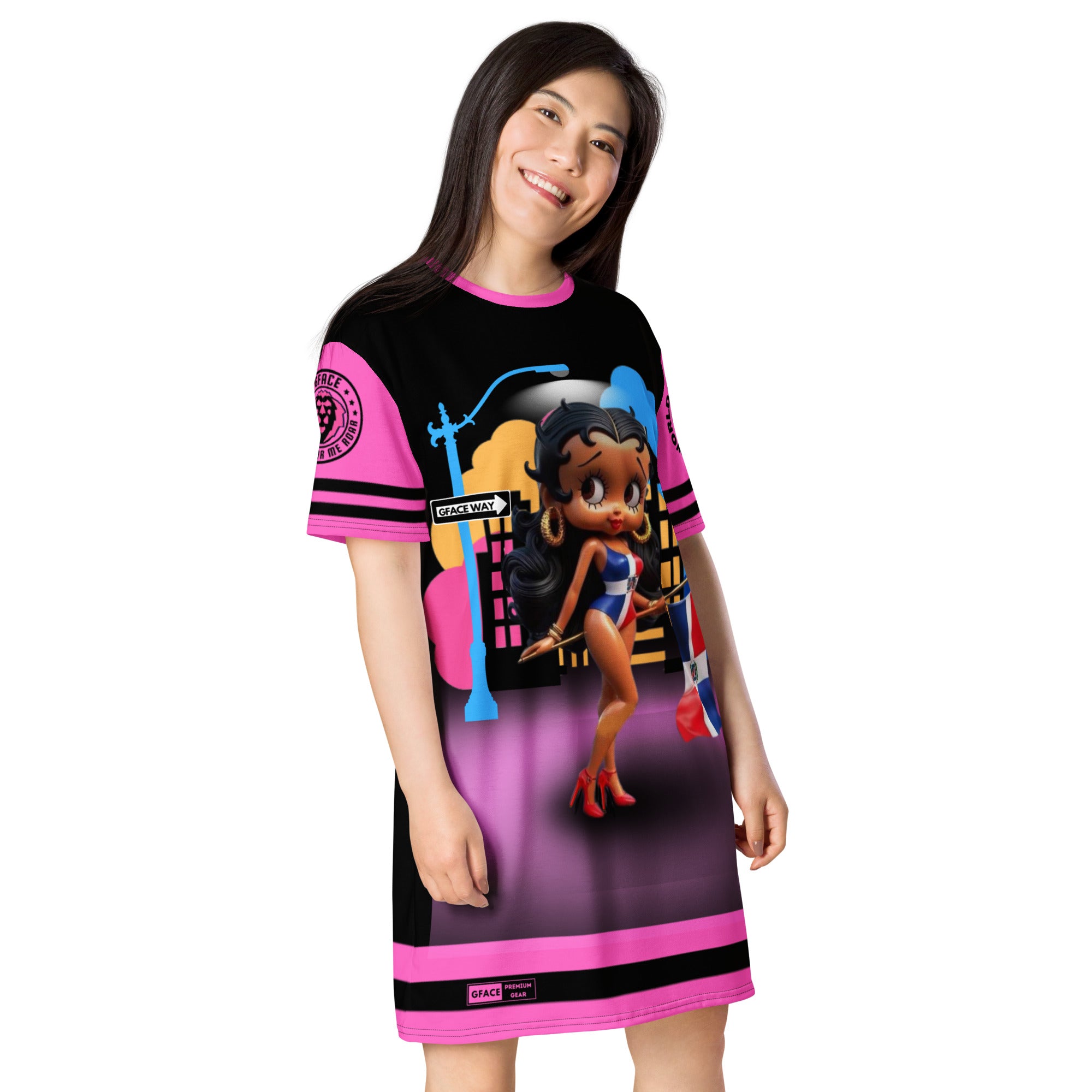 Gface Sporty T-shirt Dress Betty Boop Dominican Republic