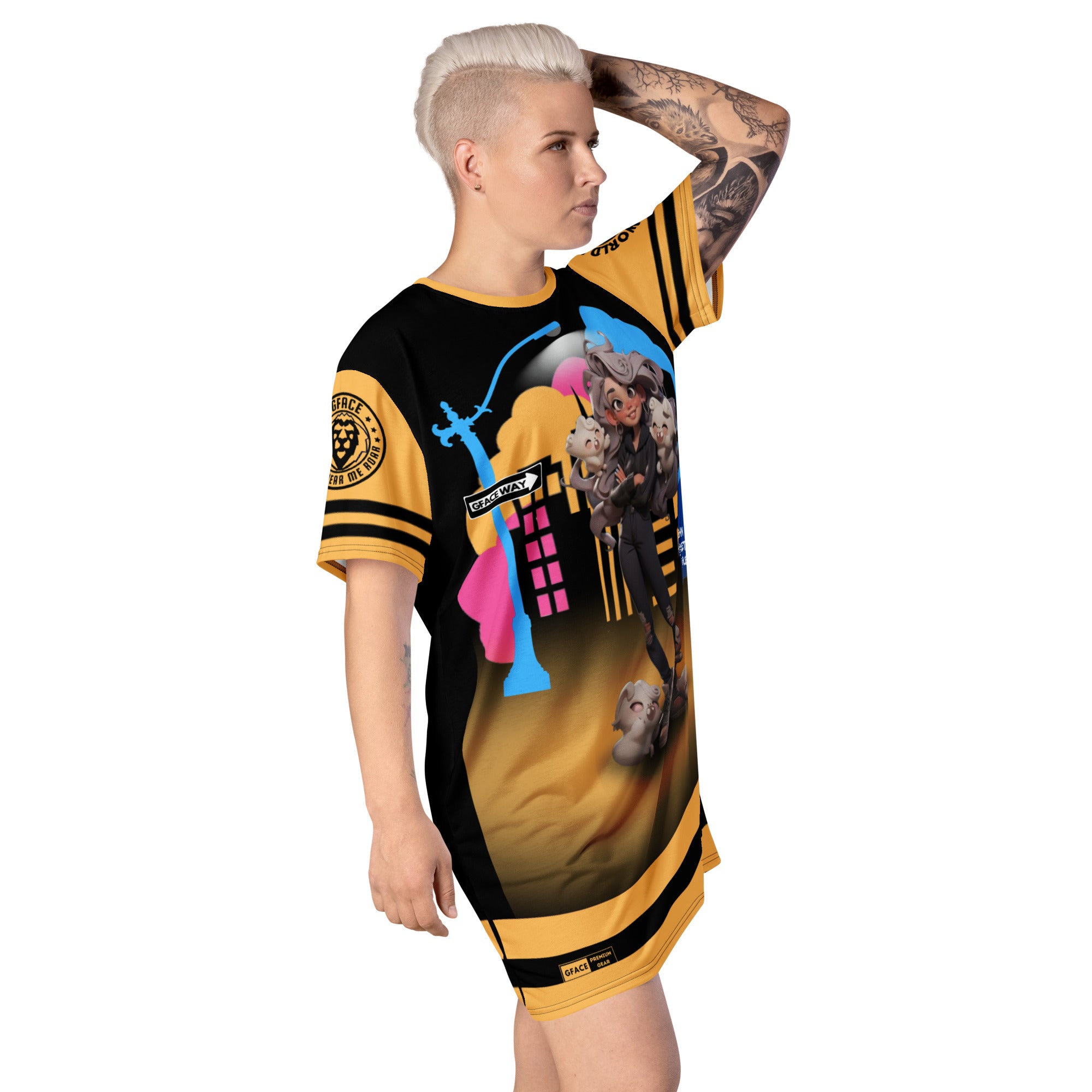 Gface Sporty T-shirt Dress Betty Boop Kitty