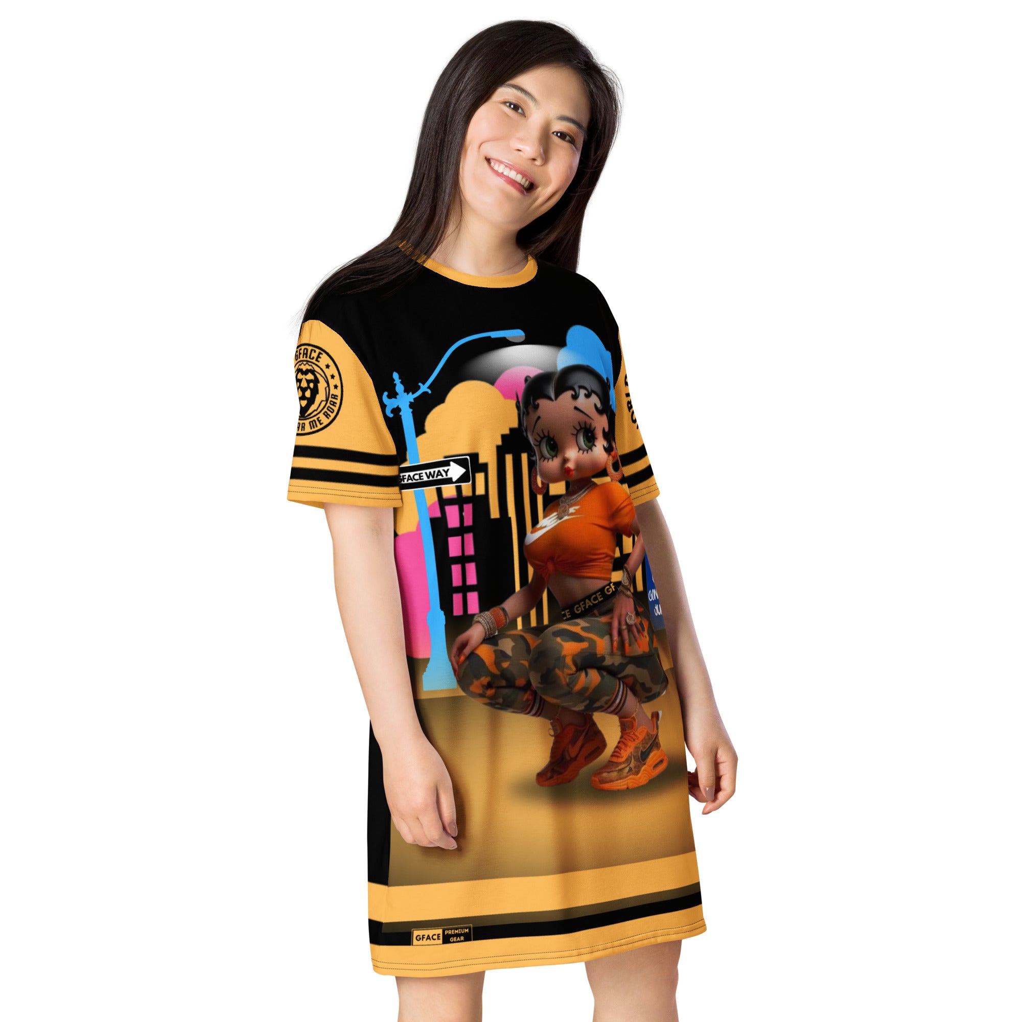 Gface Sporty T-shirt Dress Betty Boop Boo