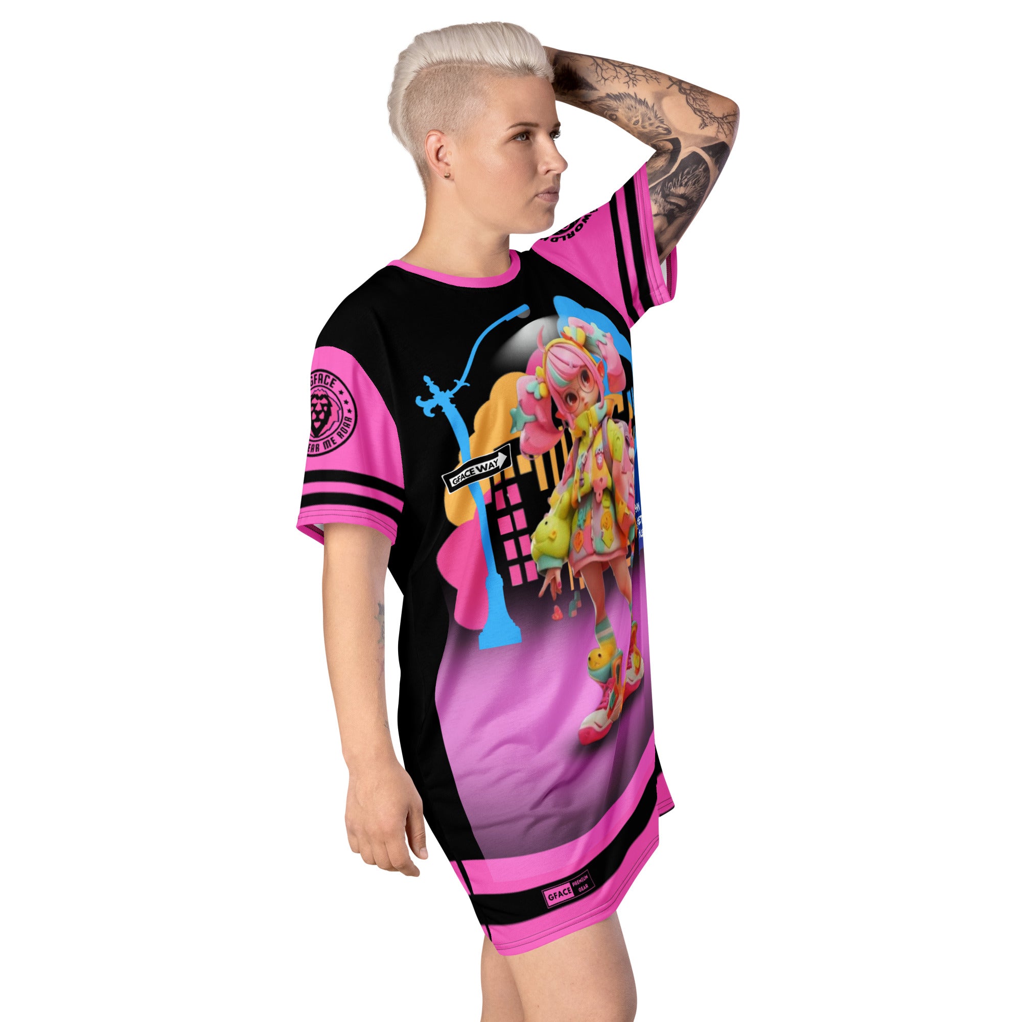 Gface Sporty T-shirt Dress Candy Crush