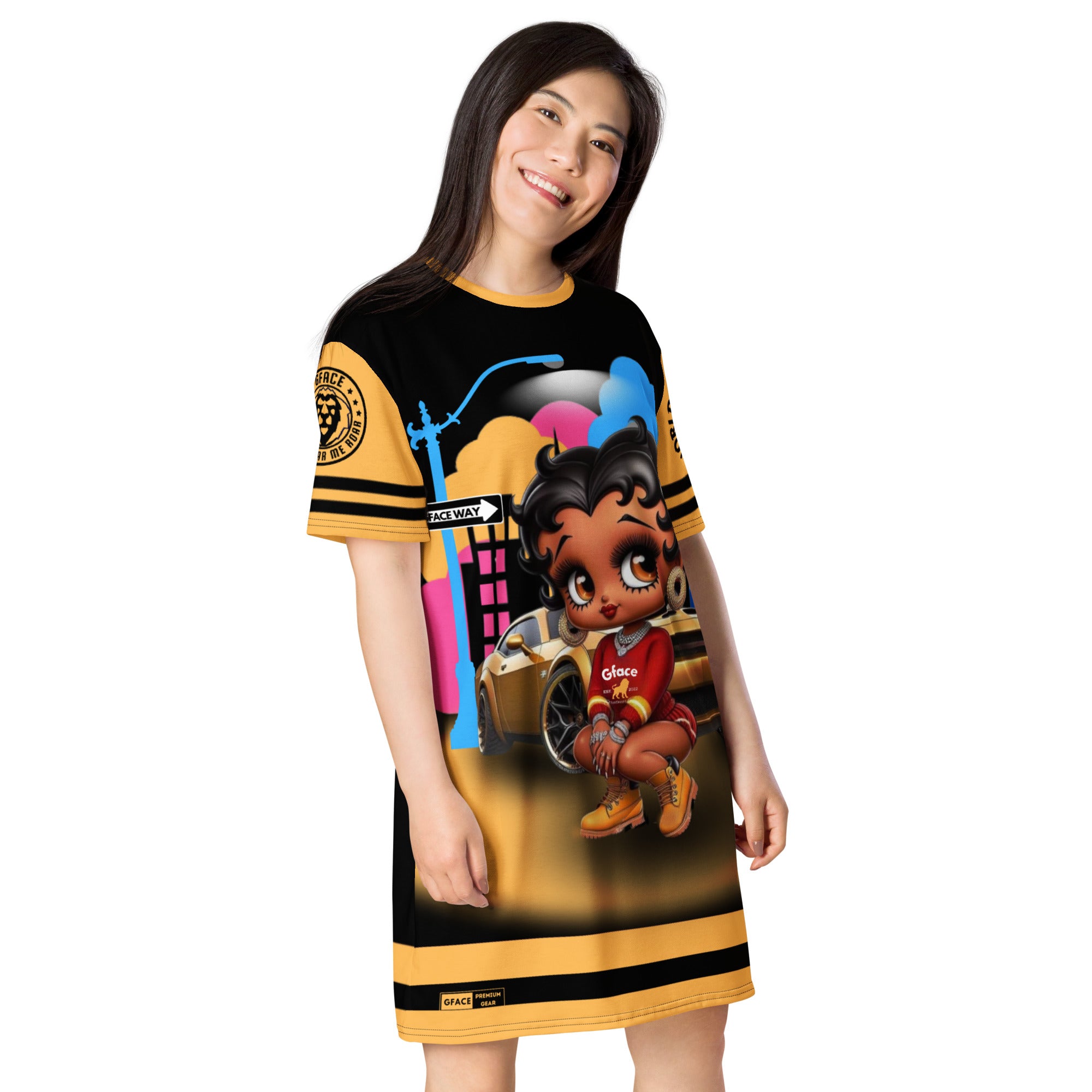 Gface Sporty T-shirt Dress Betty Boop Gface Girl & Car