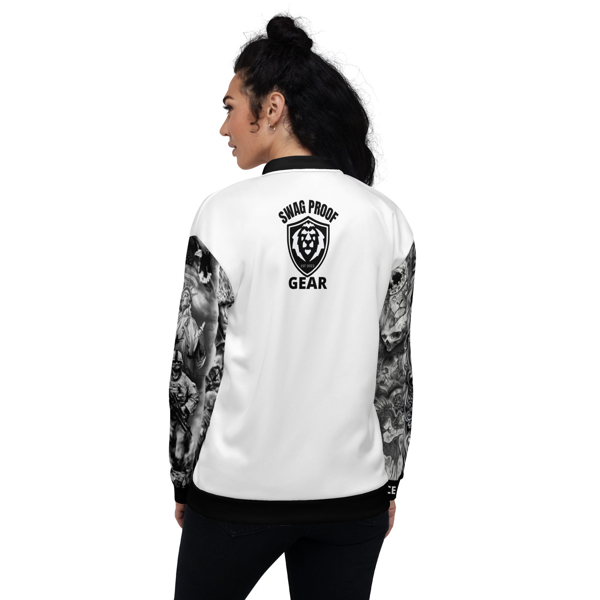 Unisex Bomber Jacket Gface Tattoo Swag