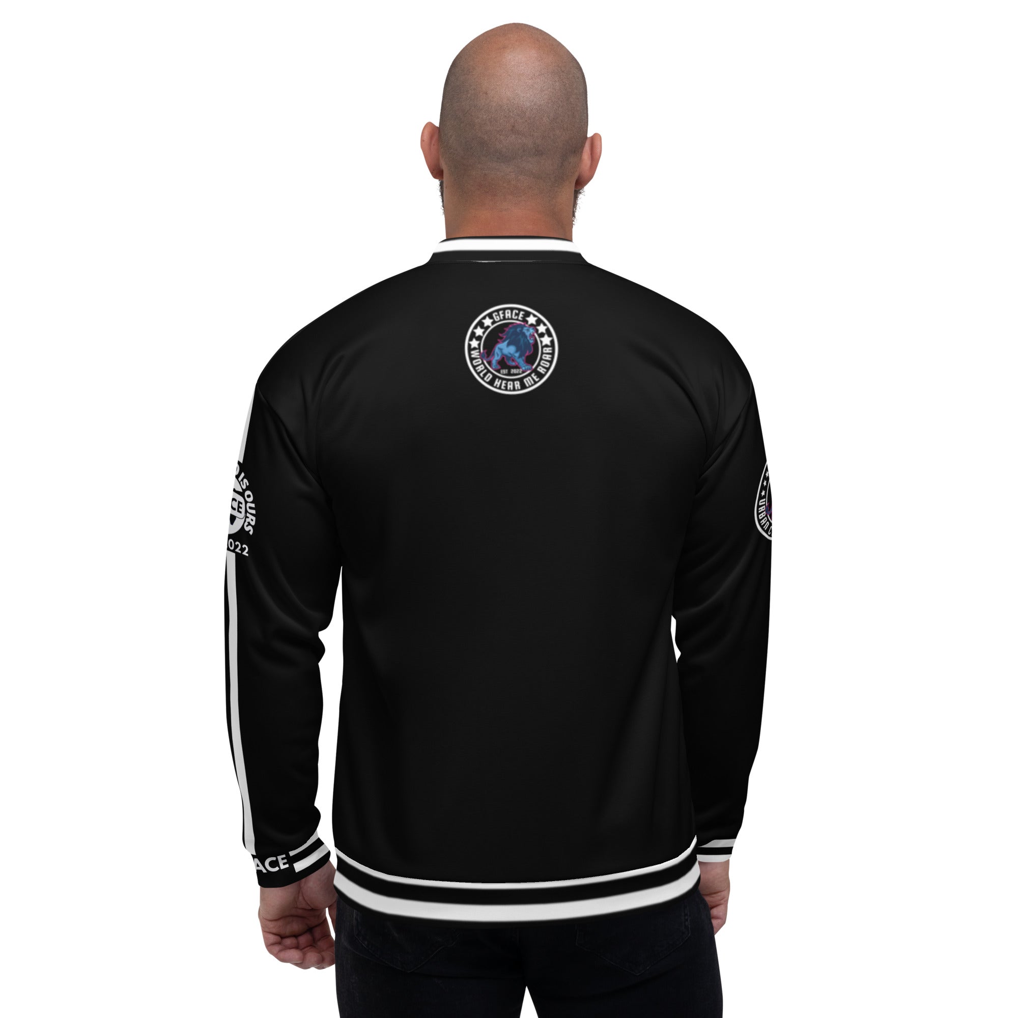 Unisex (W/Black) Bomber Jacket GFACE Sport