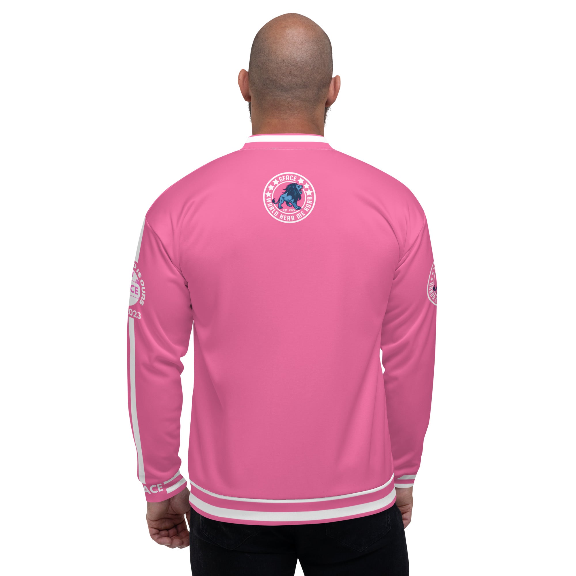 Unisex (W/Pink) Bomber Jacket GFACE Sport