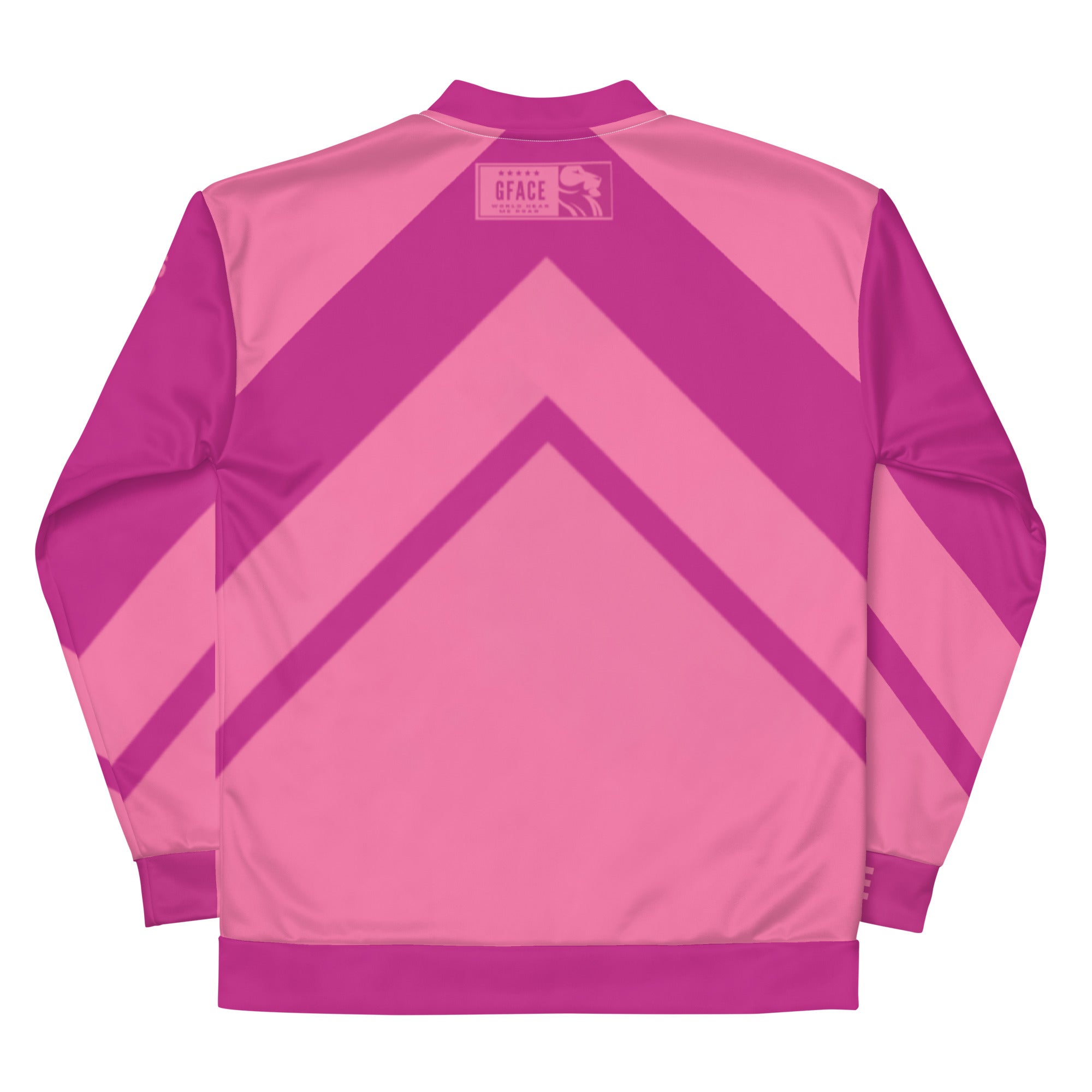 Unisex 2-Tone Pink Gface Bomber Jacket