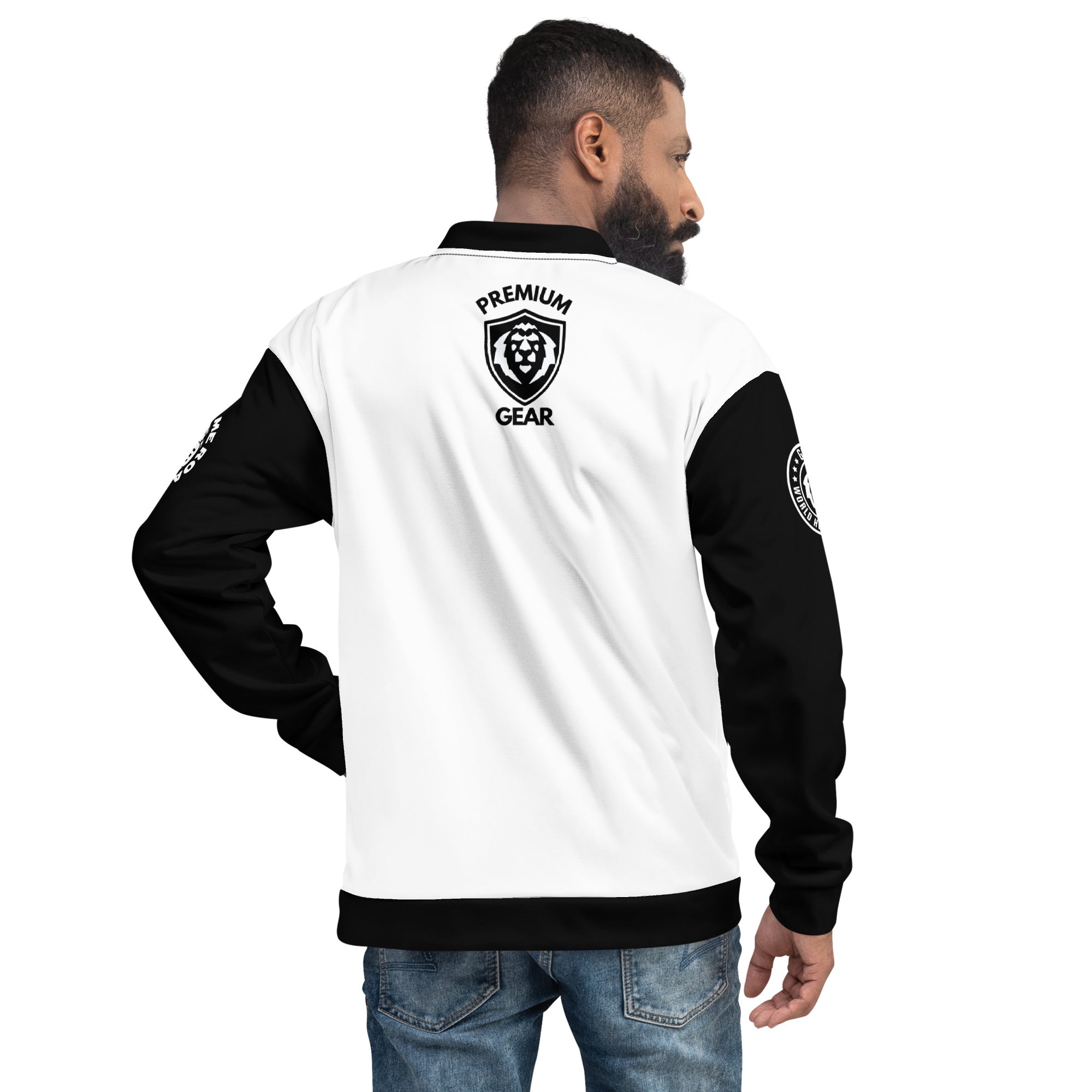 GFACE VIP WhiteUnisex Bomber Jacket