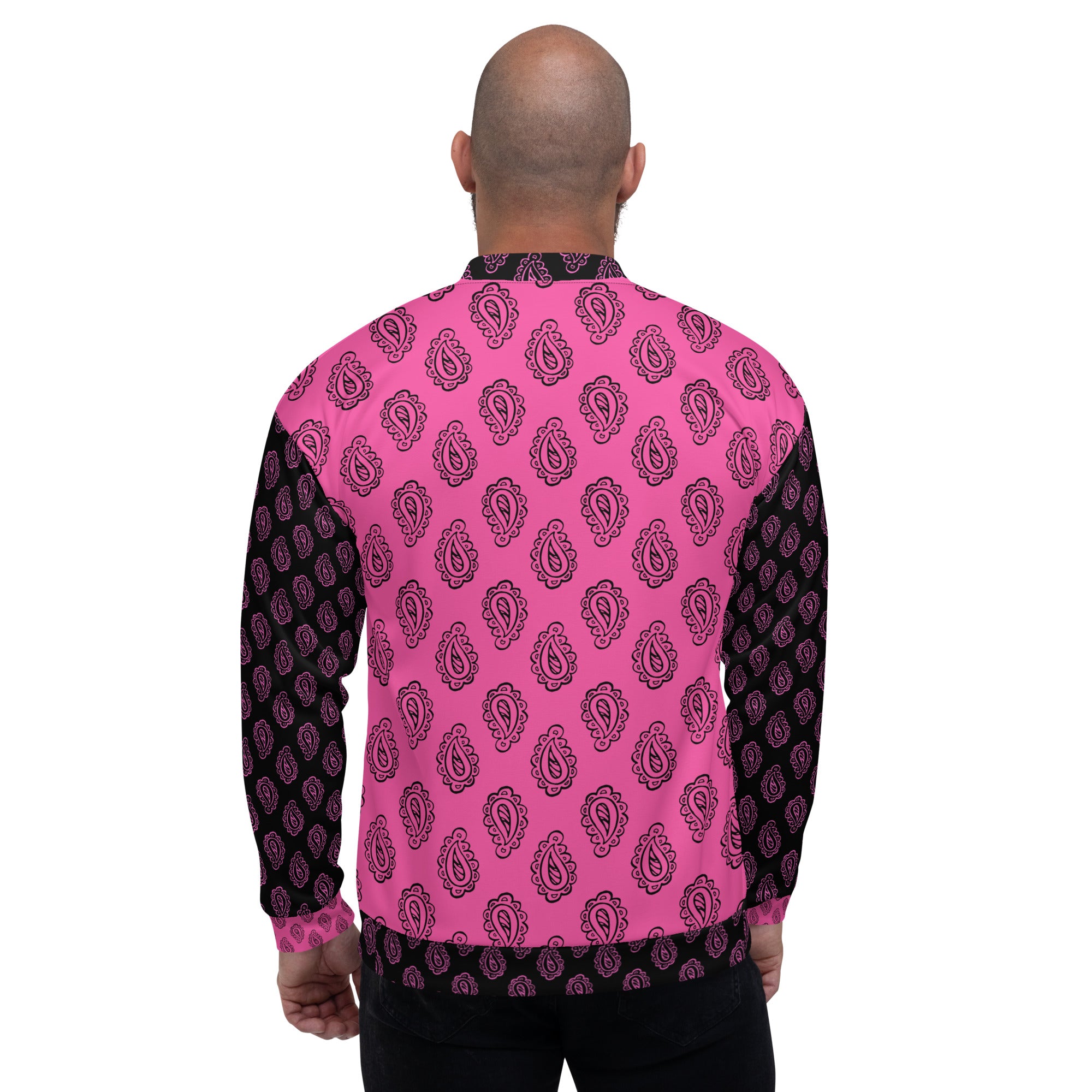 Gface Pink Bandana Unisex Bomber Jacket