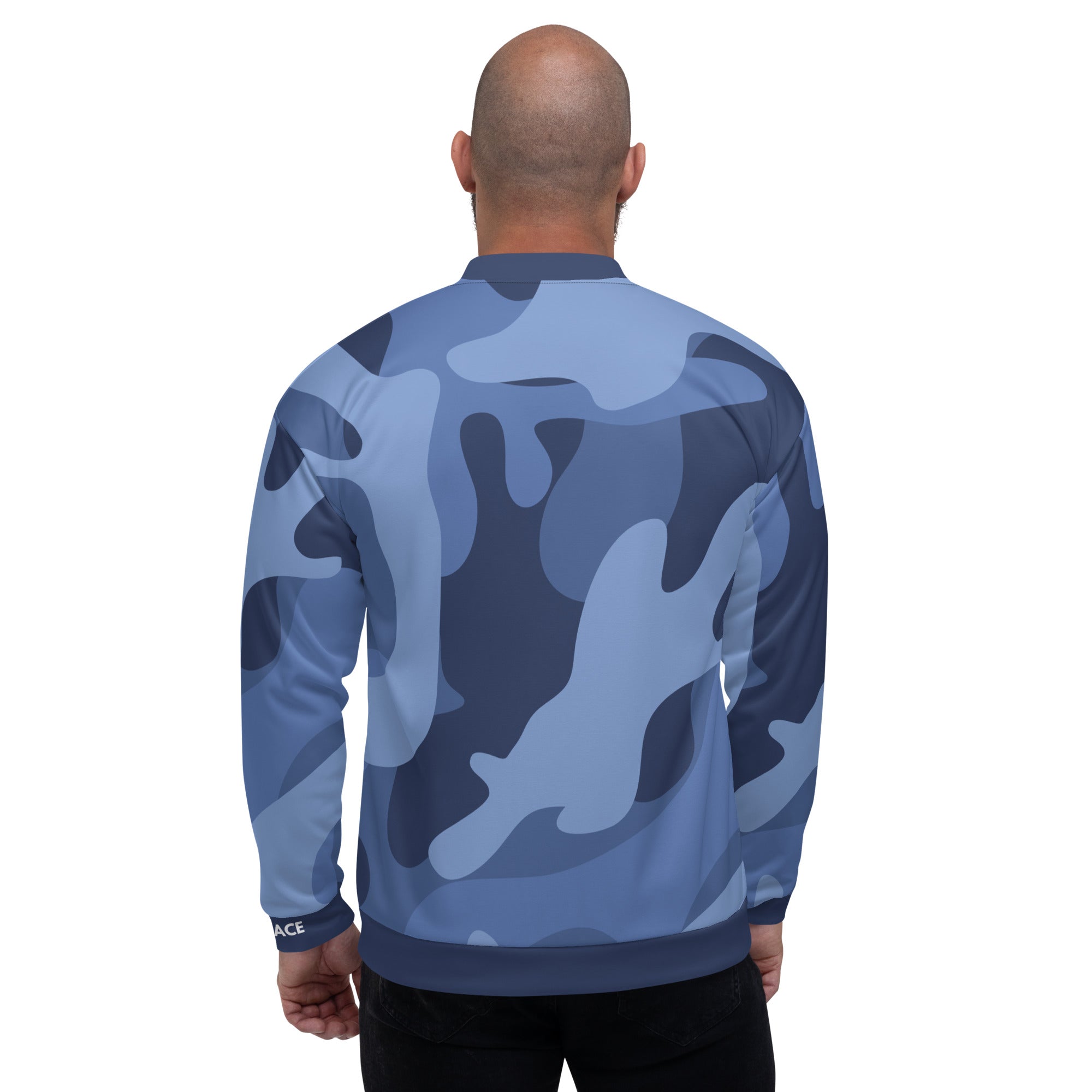 Gface Blue Camo-Incognito Unisex Bomber Jacket