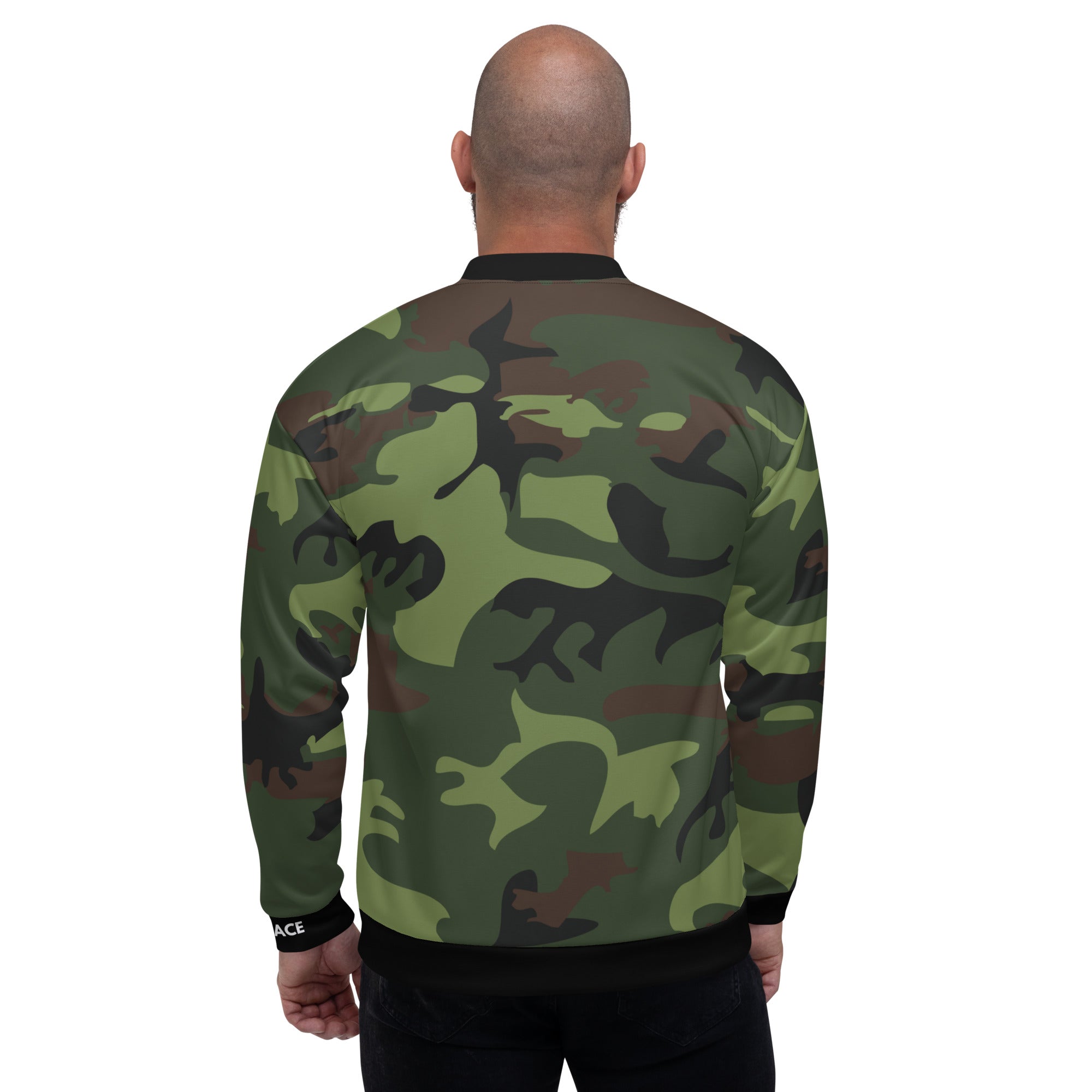 Gface Green Camo-Incognito Unisex Bomber Jacket