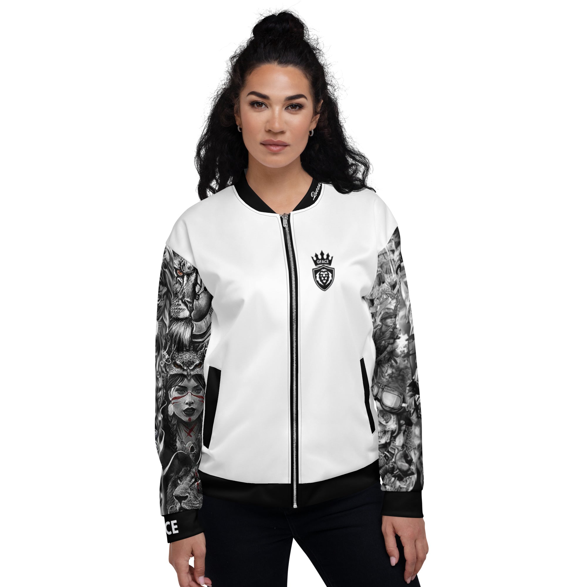 Unisex Bomber Jacket Gface Tattoo Swag