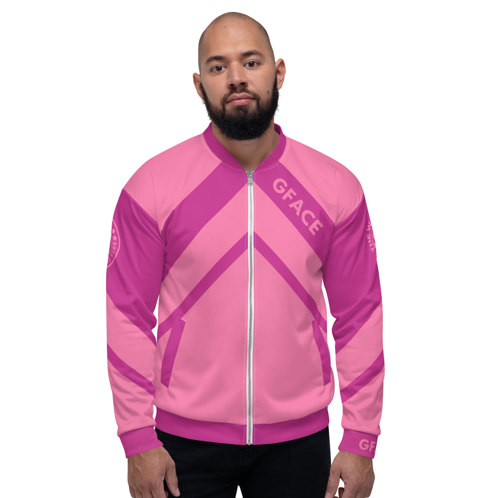 Unisex 2-Tone Pink GFACE Bombe Jacket World Hear Me Roar