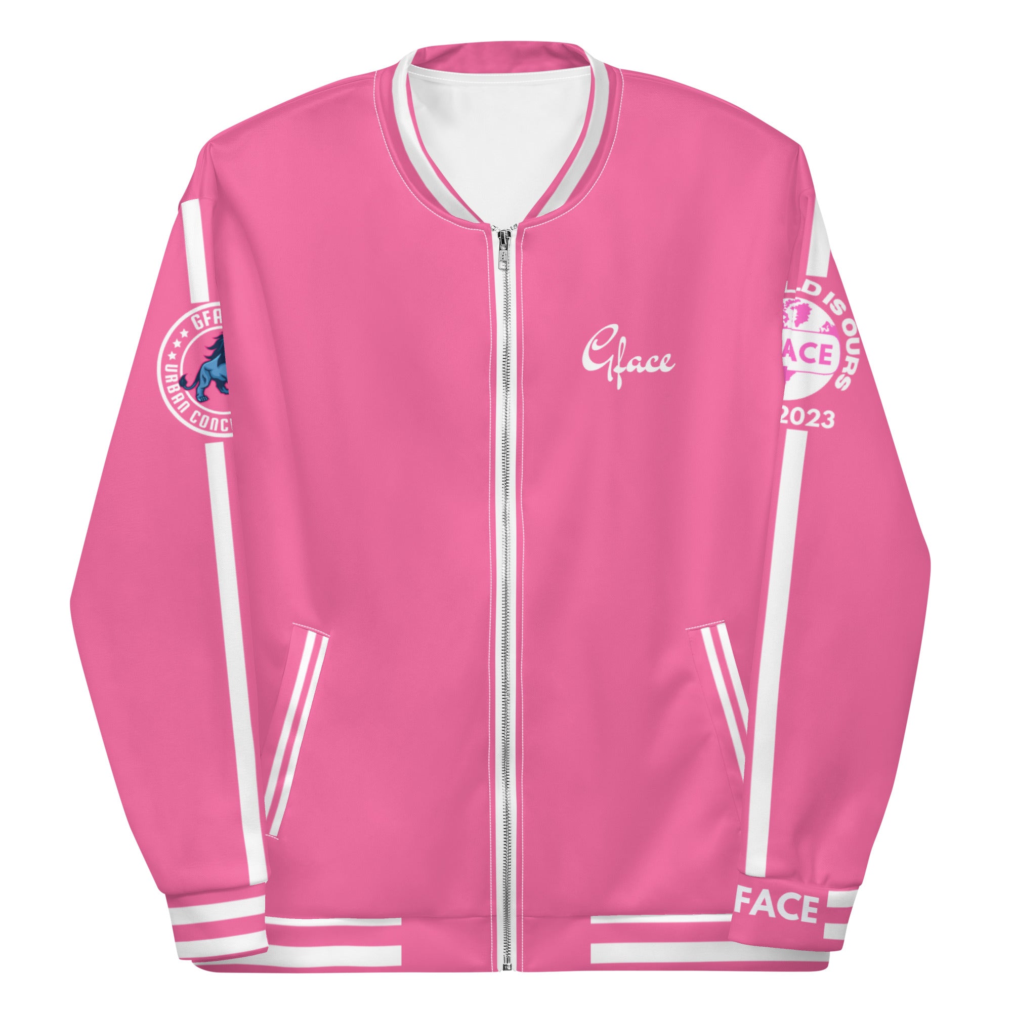 Unisex (W/Pink) Bomber Jacket GFACE Sport