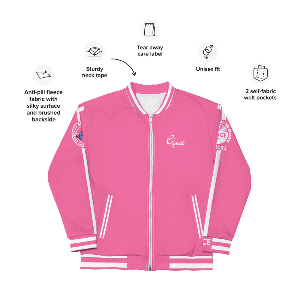 Unisex (W/Pink) Bomber Jacket GFACE Sport