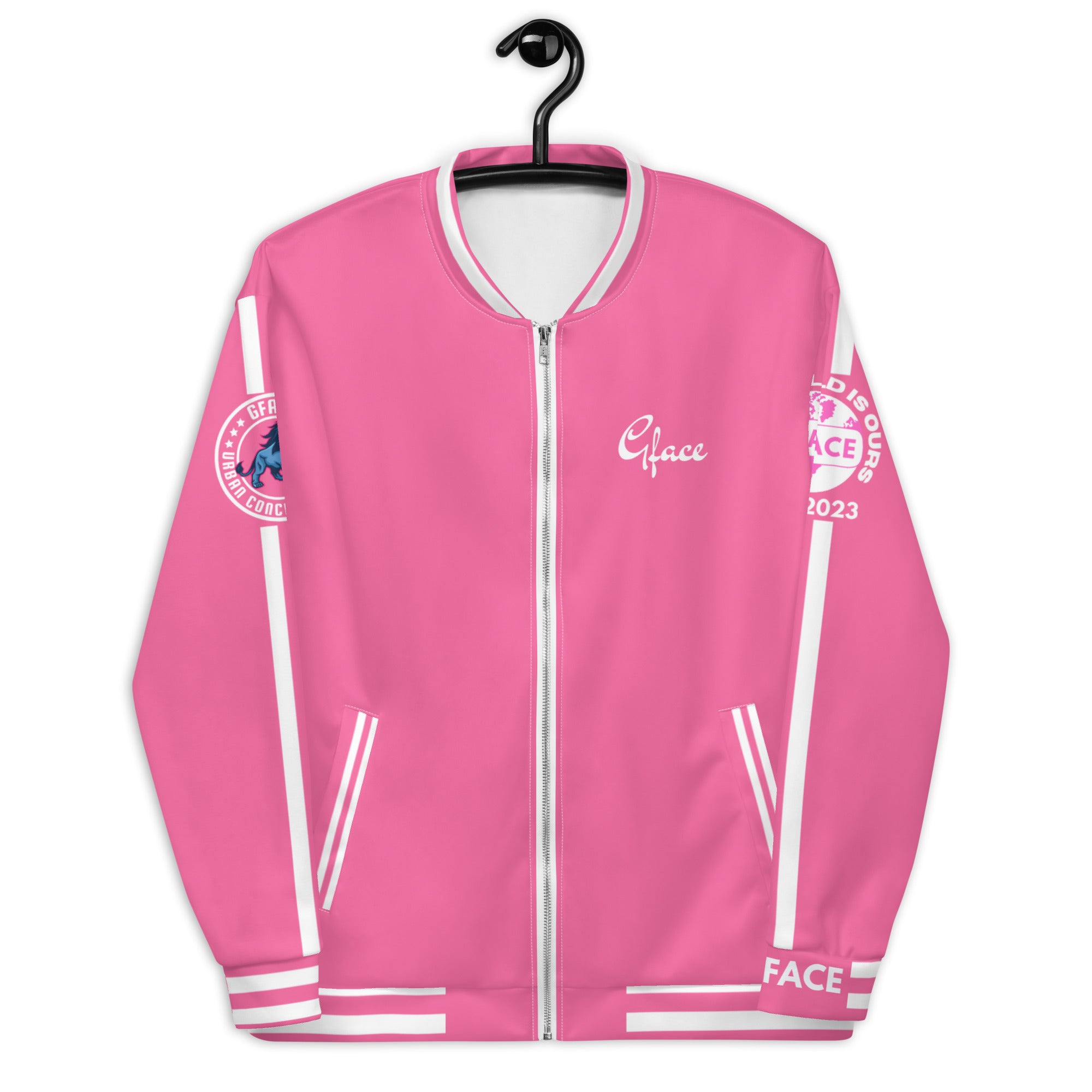 Unisex (W/Pink) Bomber Jacket GFACE Sport