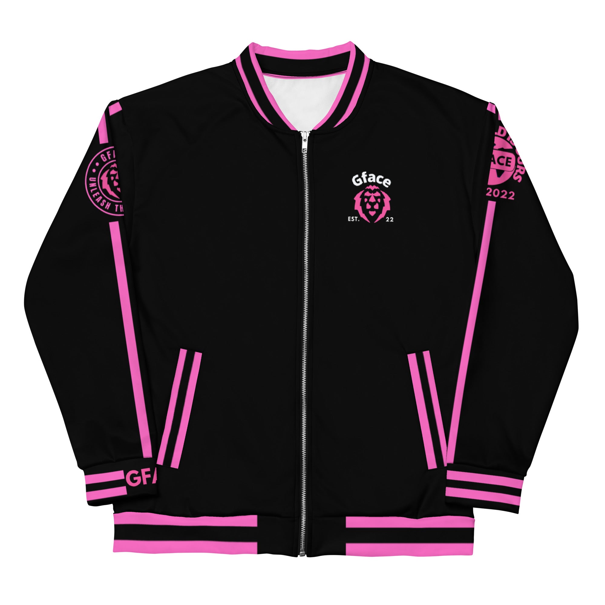 Unisex Bomber Jacket Pink GFACE Unleash The Swagger