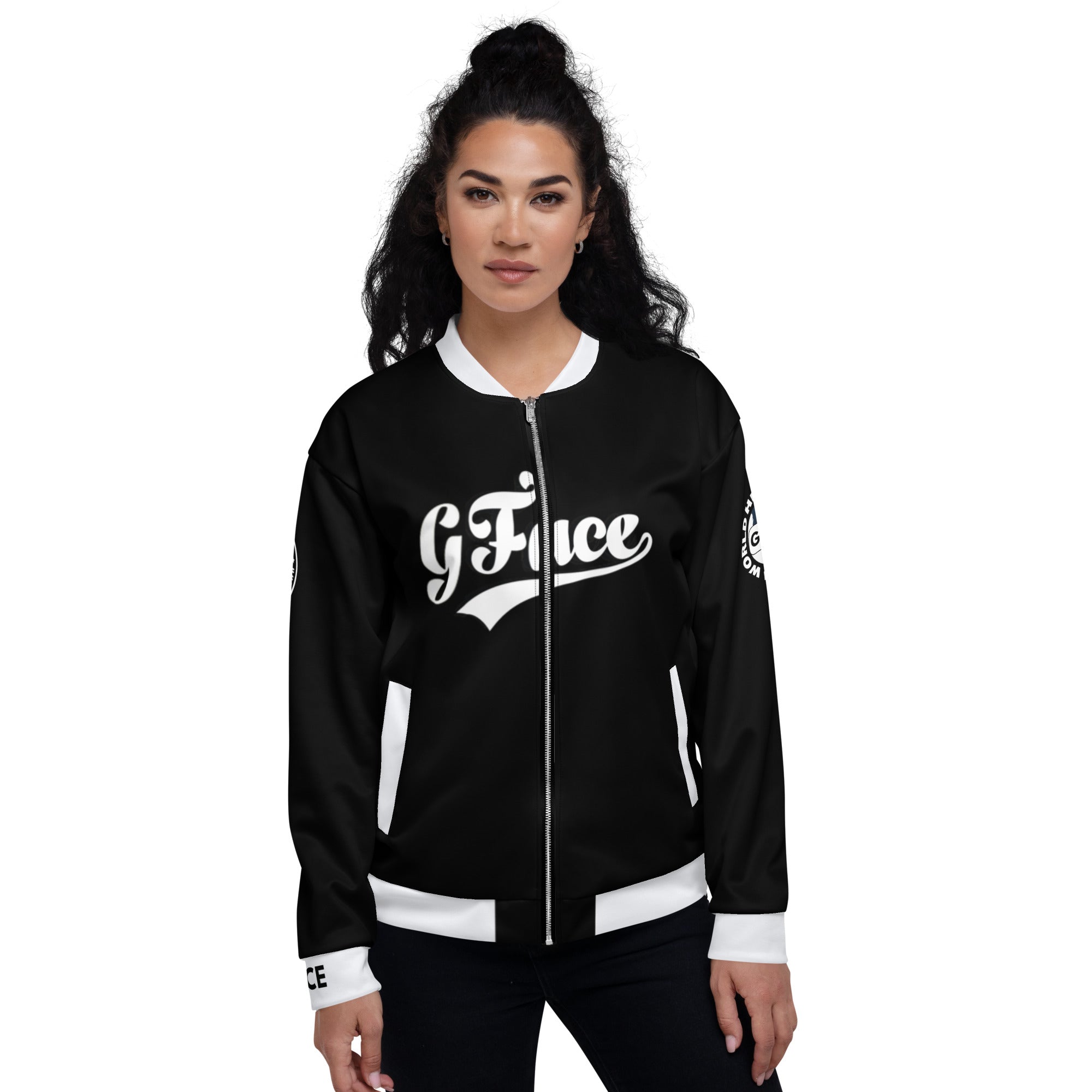 GFACE VIP B/White Unisex Bomber Jacket