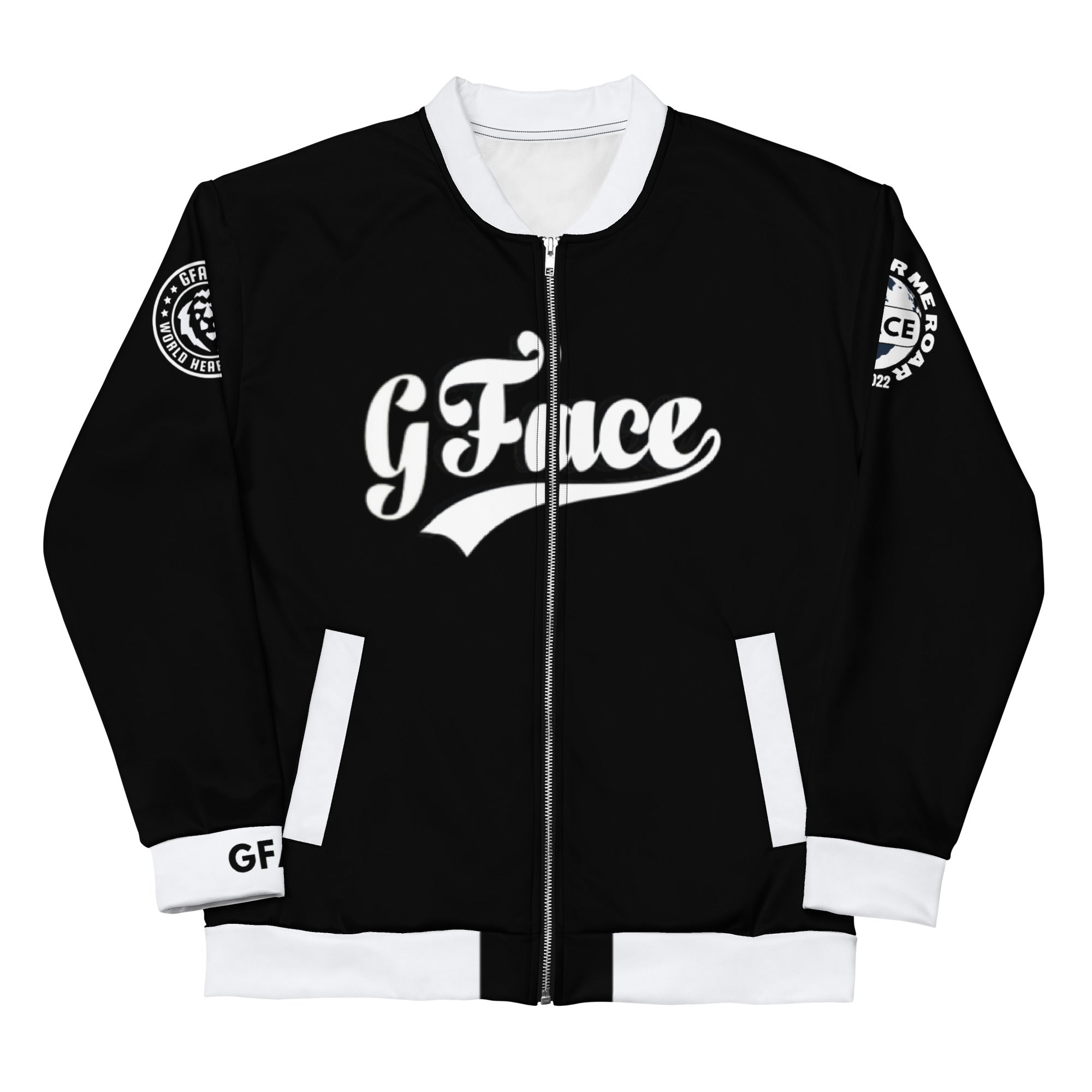 GFACE VIP B/White Unisex Bomber Jacket