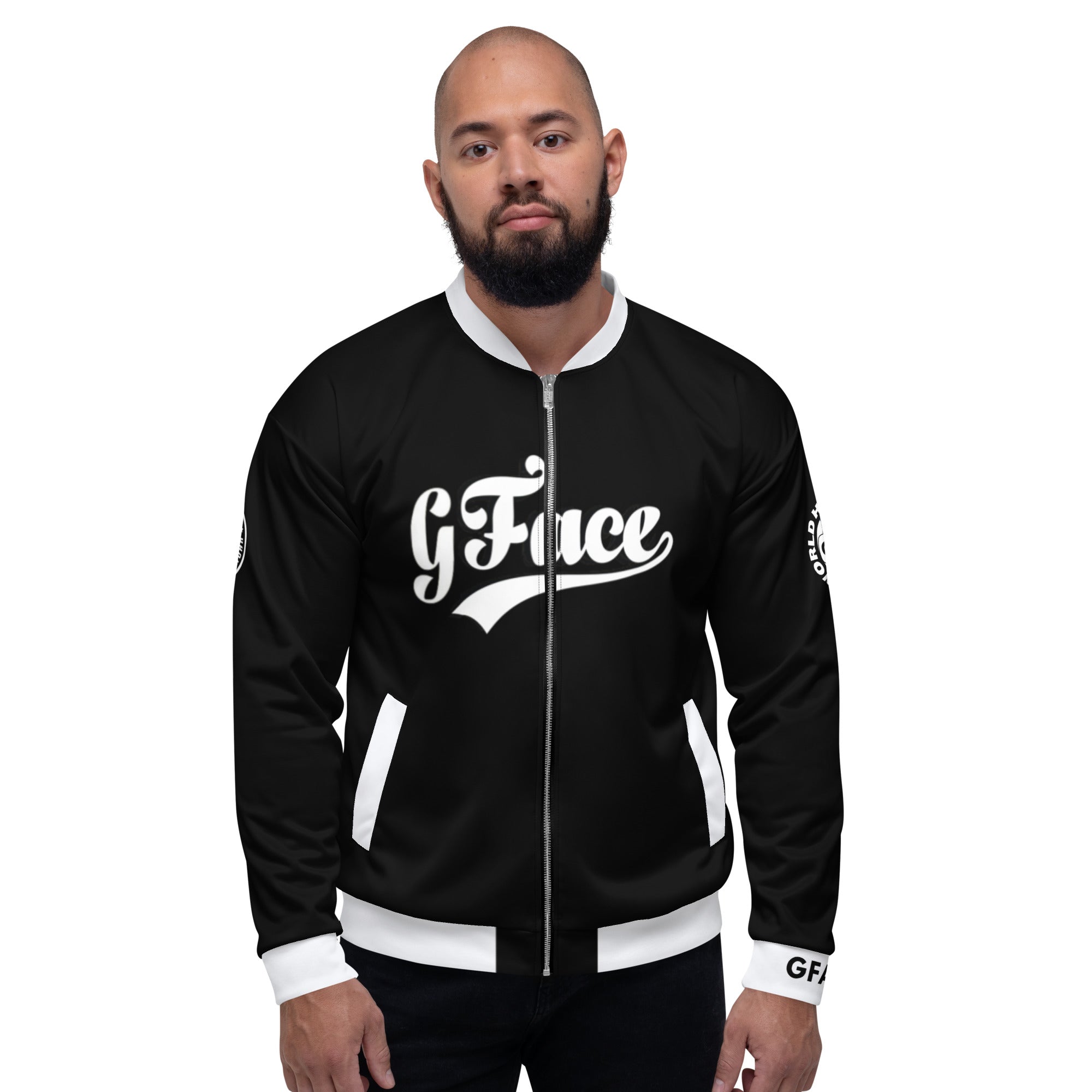 GFACE VIP B/White Unisex Bomber Jacket