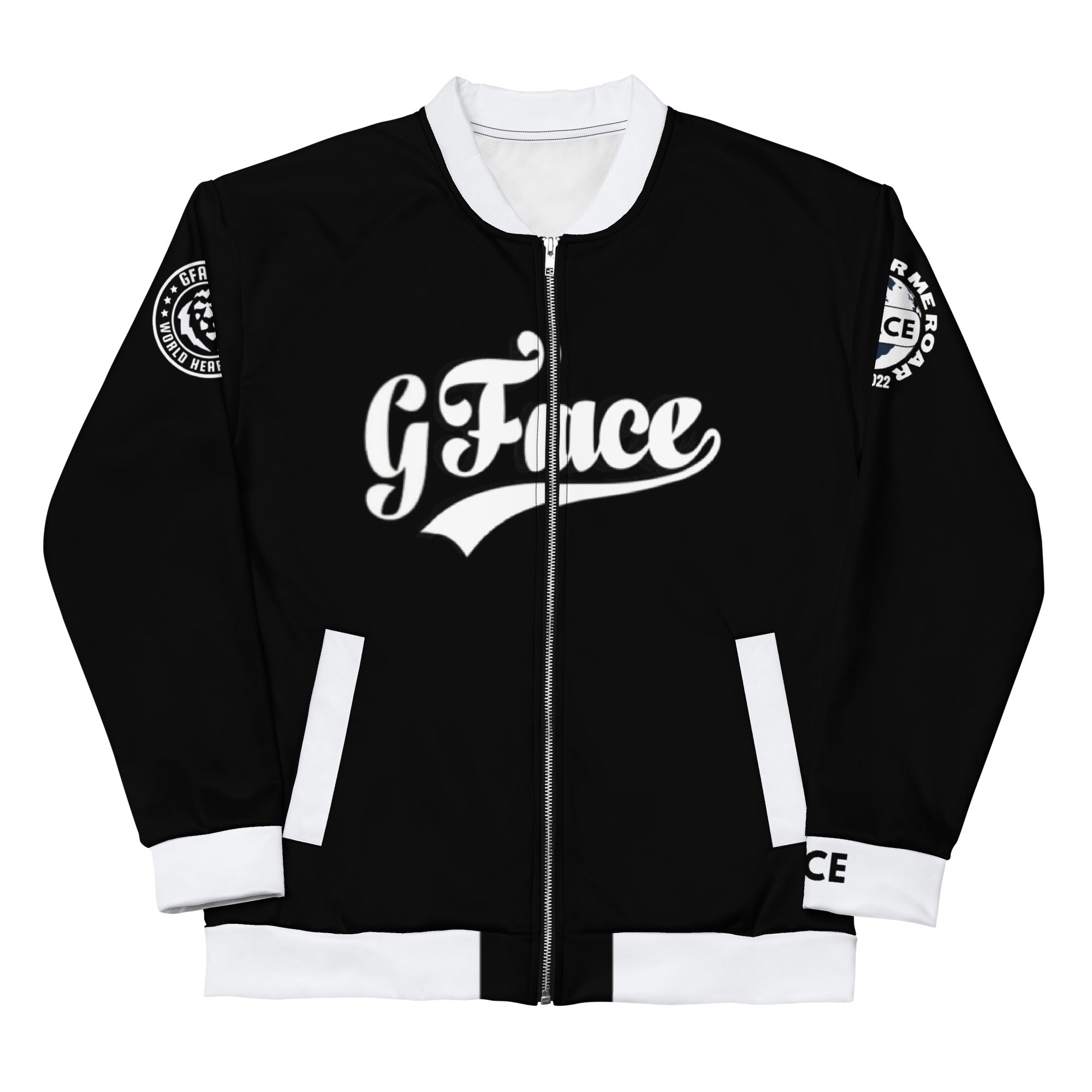 GFACE VIP B/White Unisex Bomber Jacket