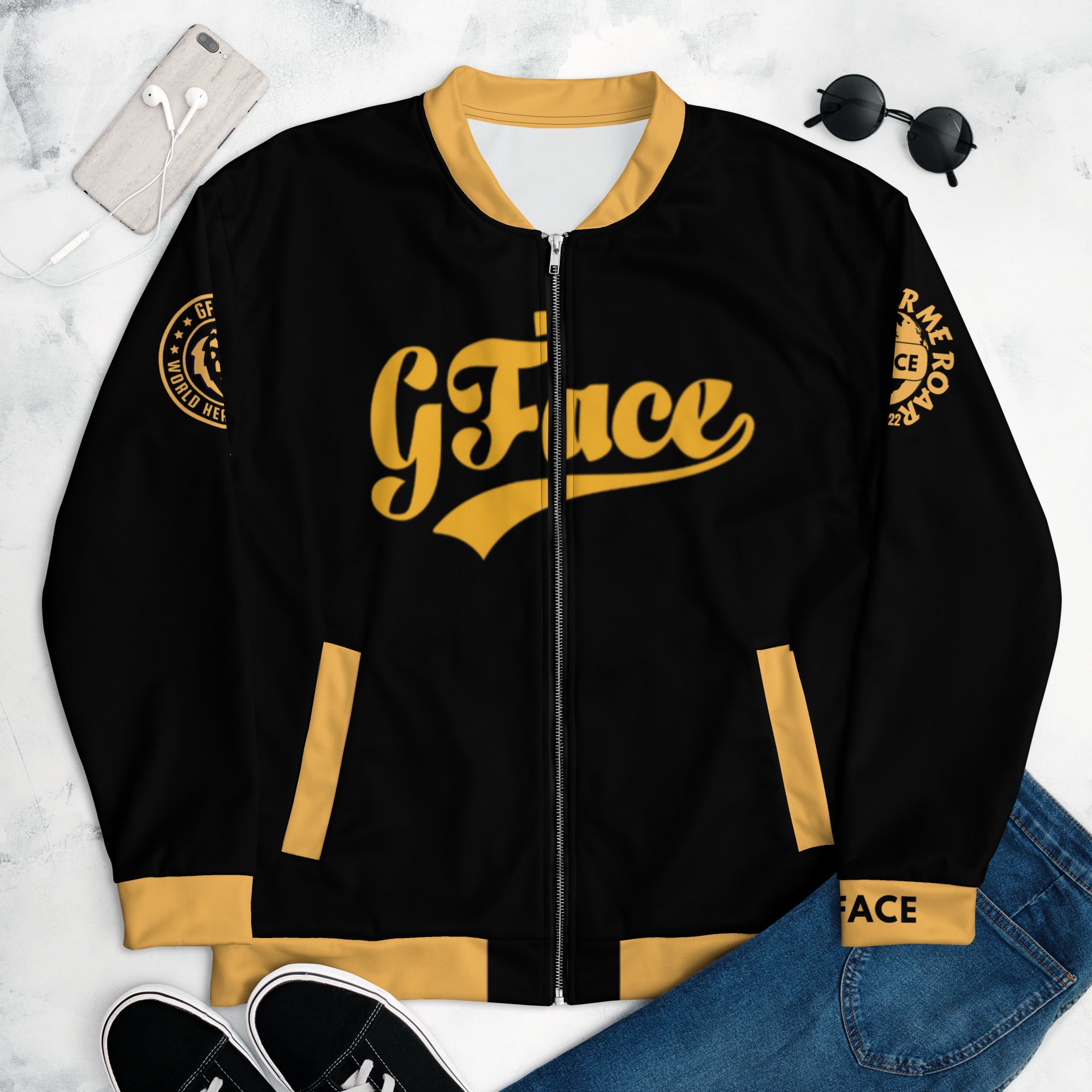 GFACE VIP Gold Unisex Bomber Jacket