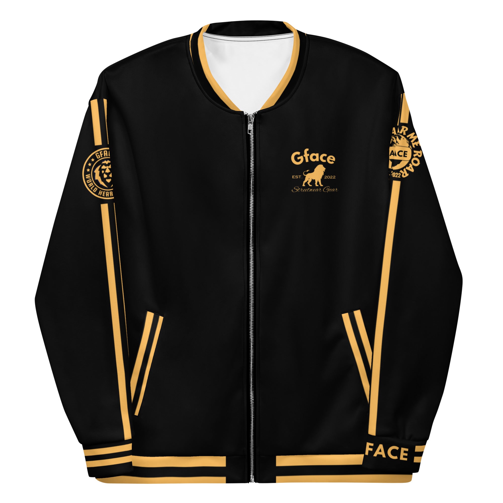 Gface Gold Sports Unisex Bomber Jacket