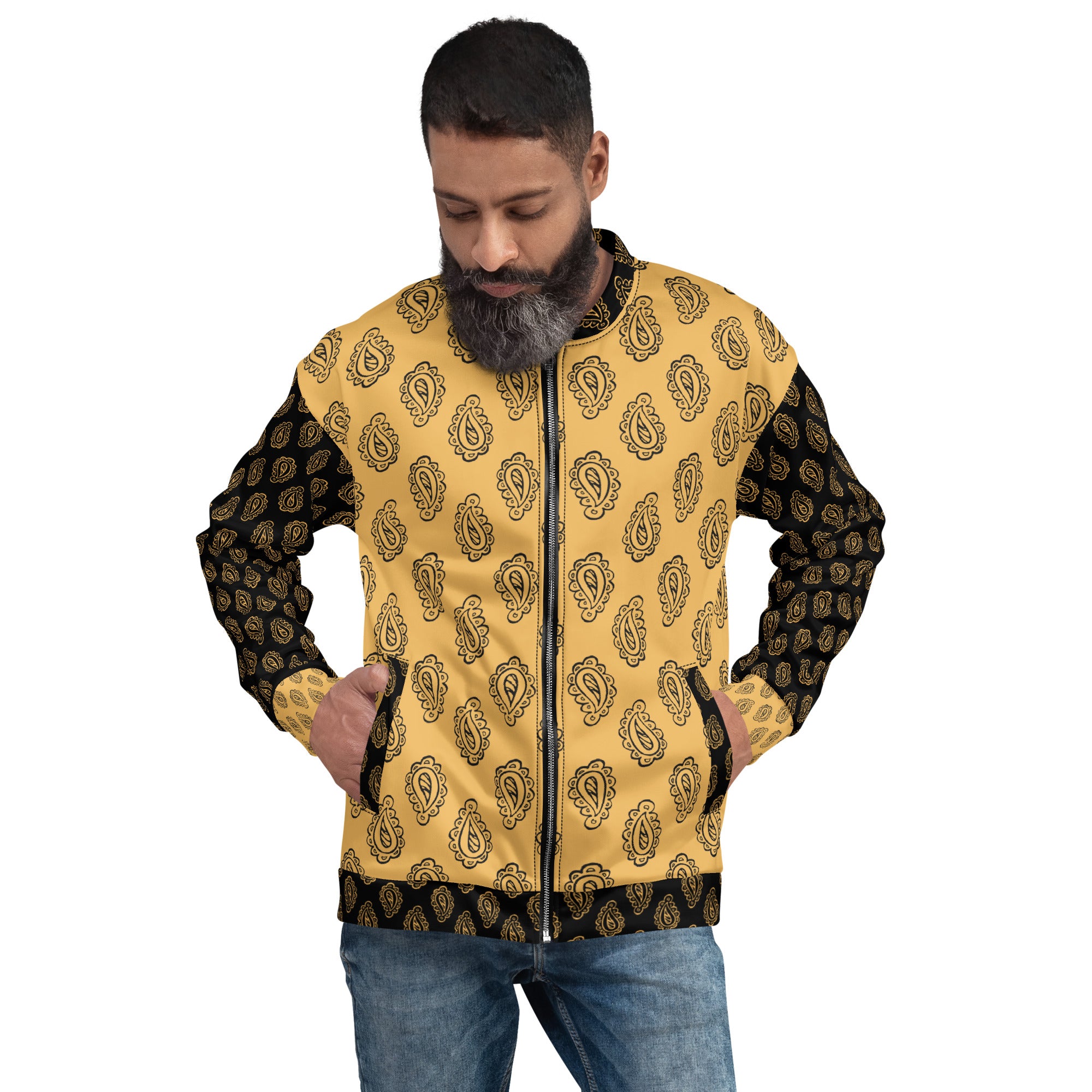 Gface Gold Bandana Unisex Unisex Bomber Jacket