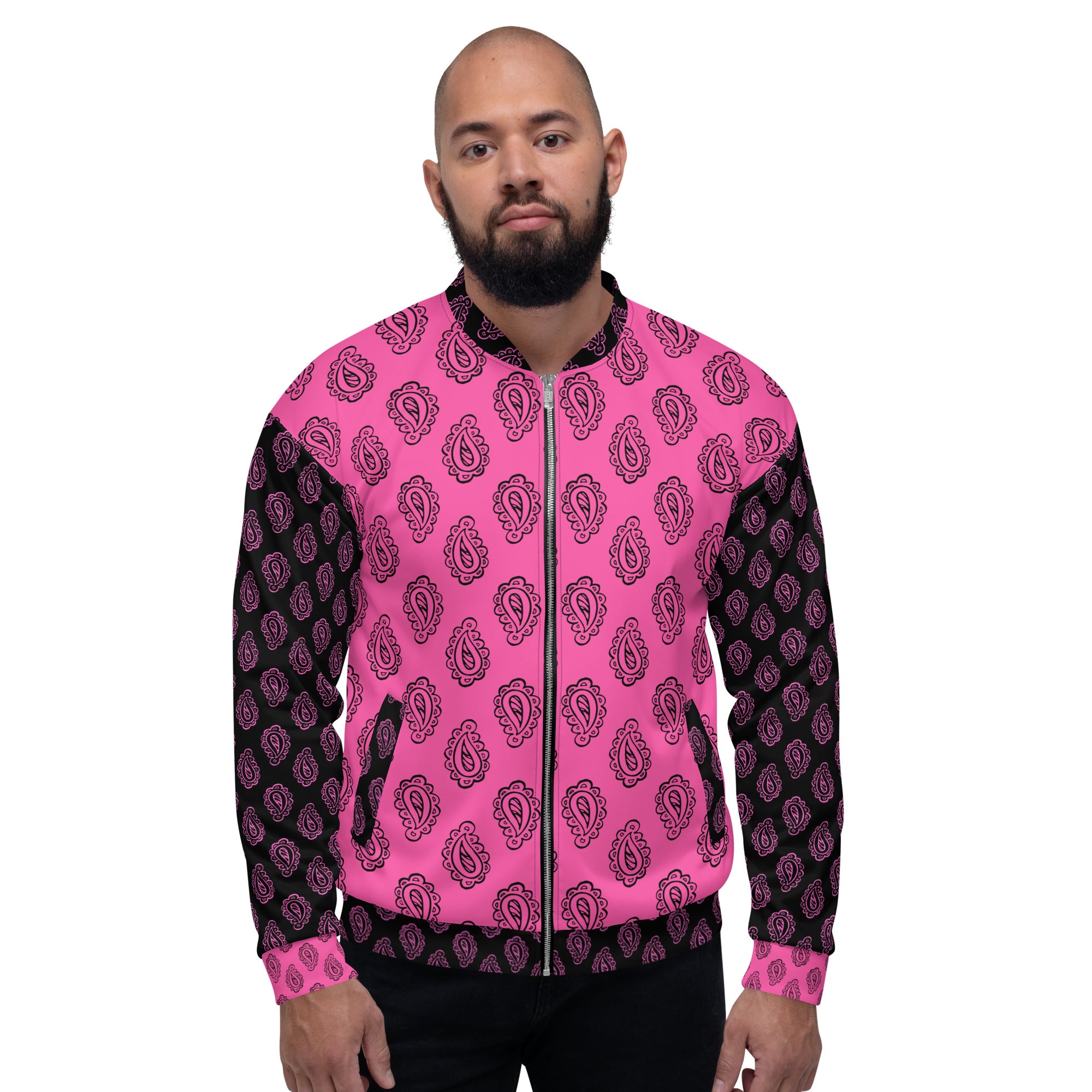 Gface Pink Bandana Unisex Bomber Jacket